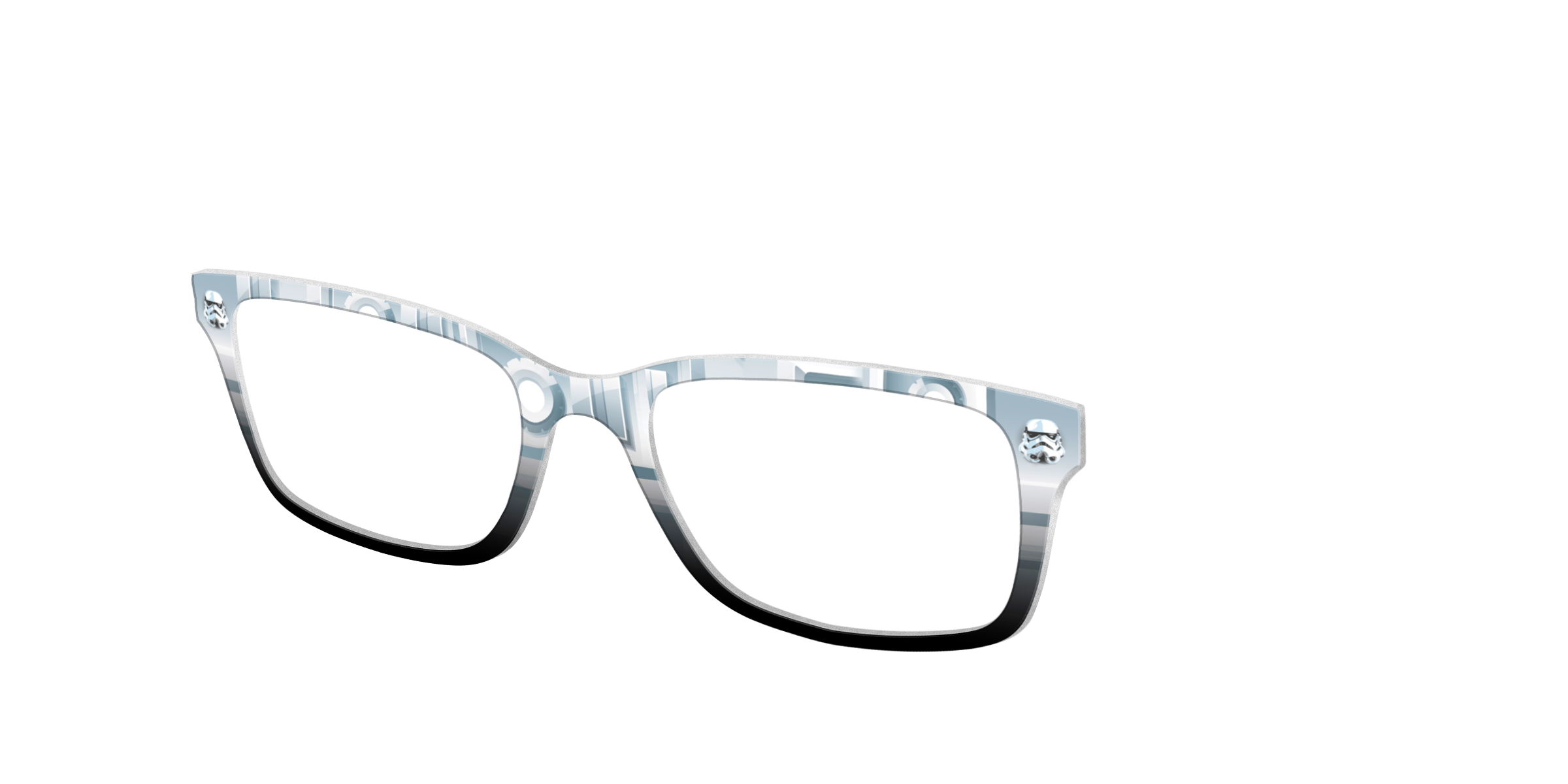 Pair Collabs Stormtrooper SW8 top occhiali bianco