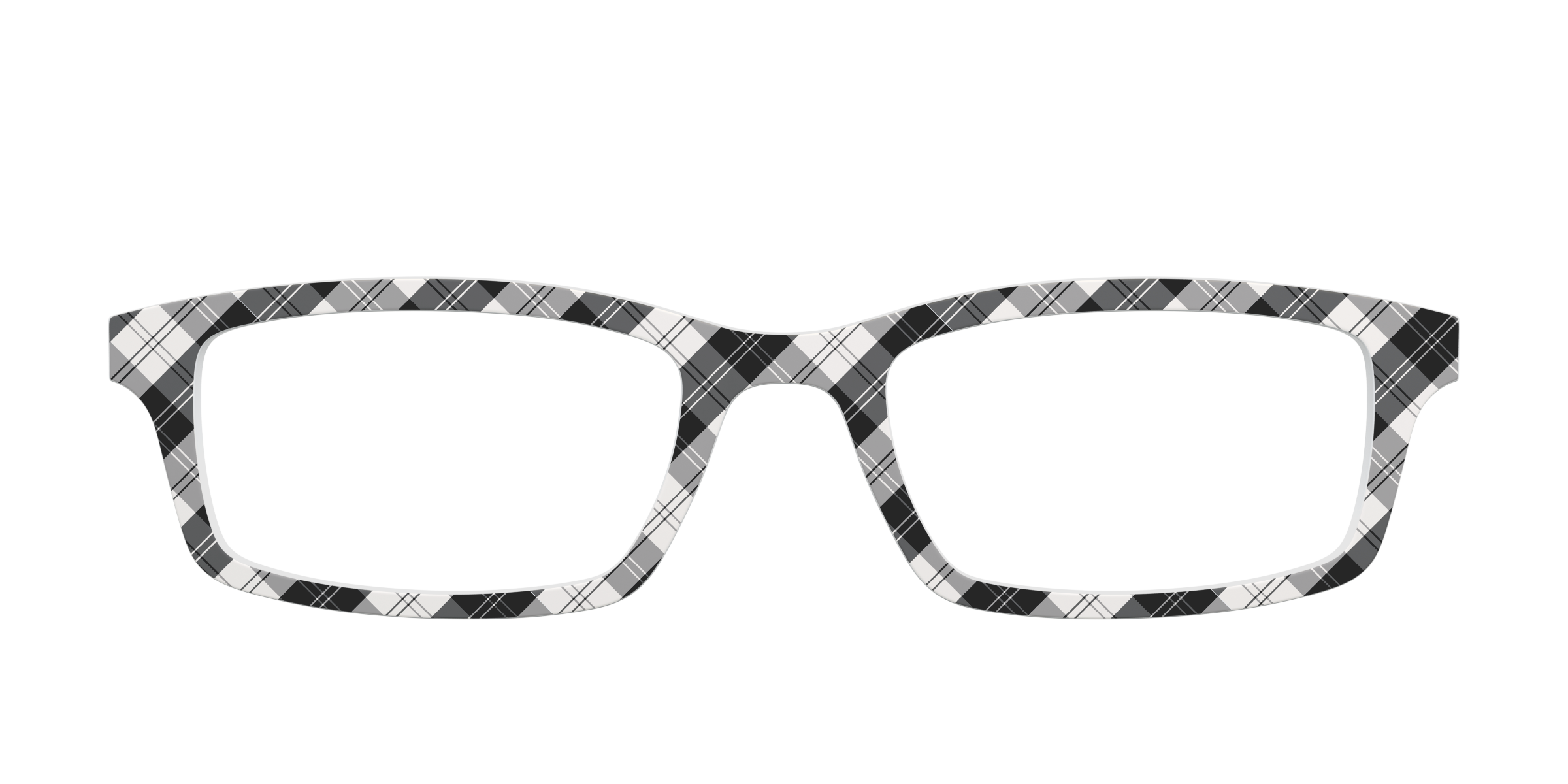 Pair Eyewear Solid Tops B&W Plaid top per occhiali quadri