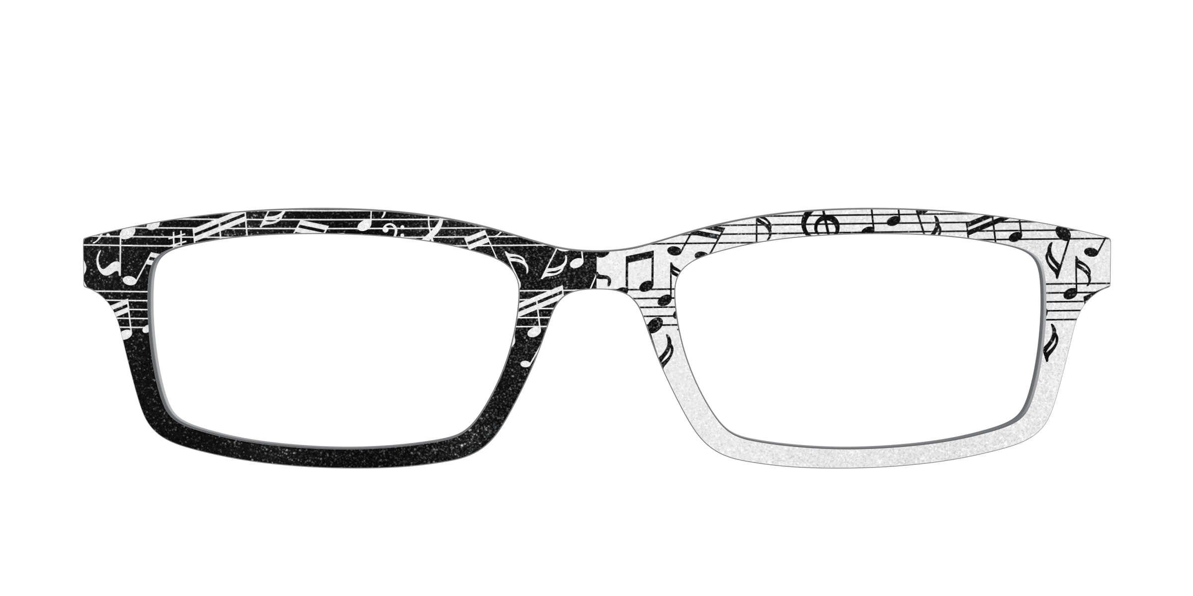 Pair Eyewear Design Tops Musical Shimmer Split top glitter