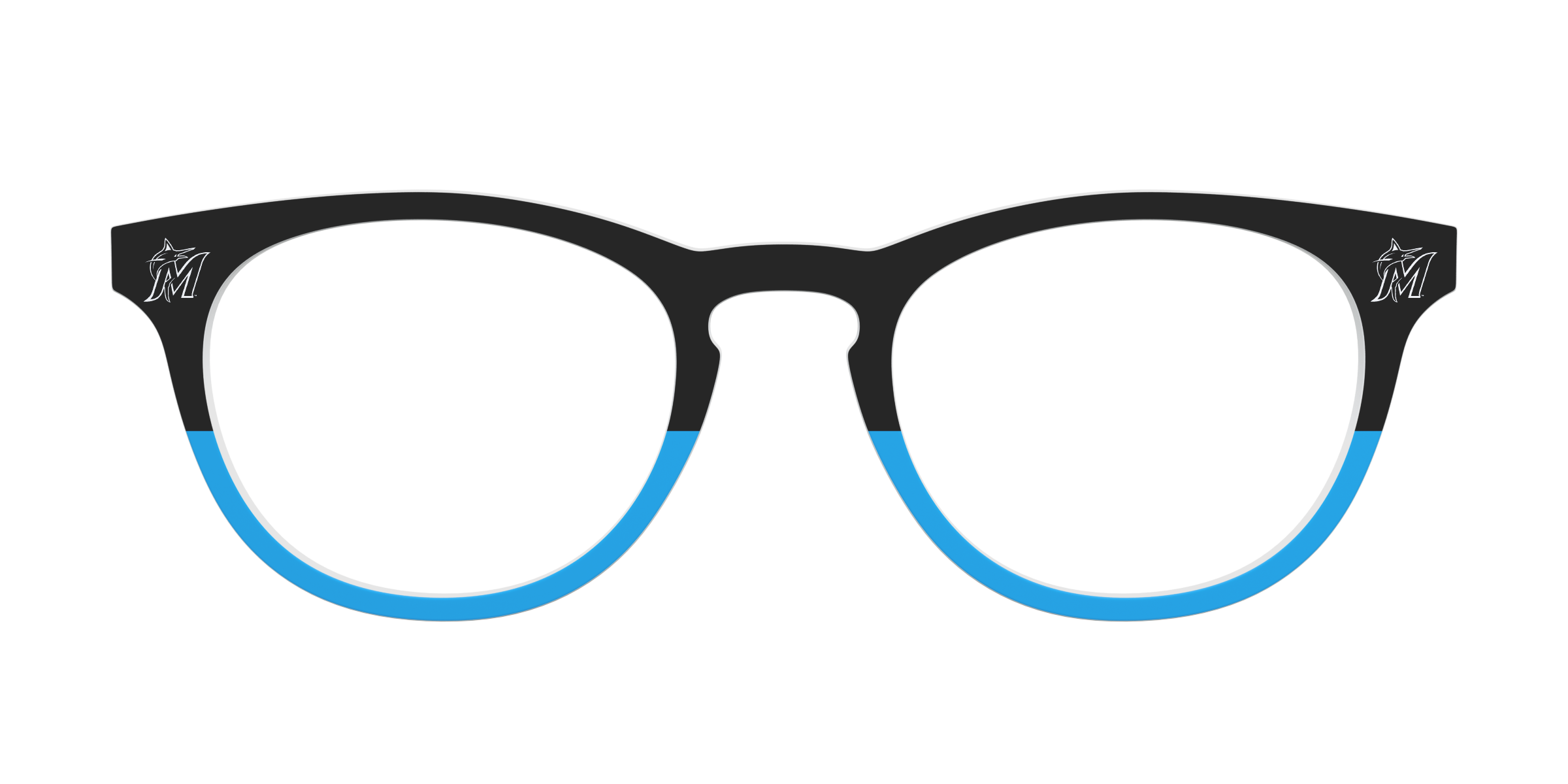Pair Eyewear School Spirit Marlins Split top magnetico blu