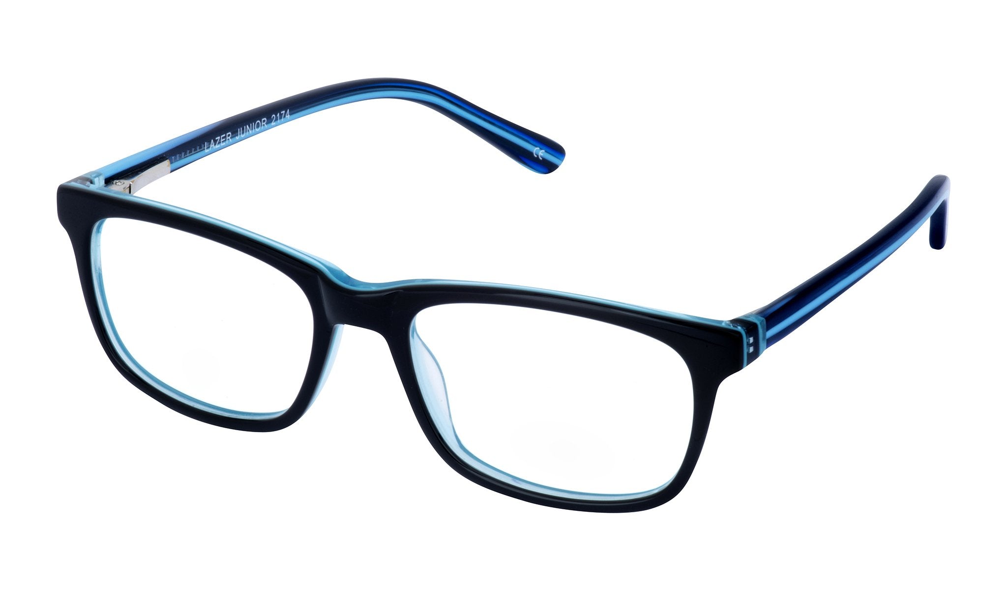 Lazer Junior 2174 occhiali da vista bambino nero blu plastica