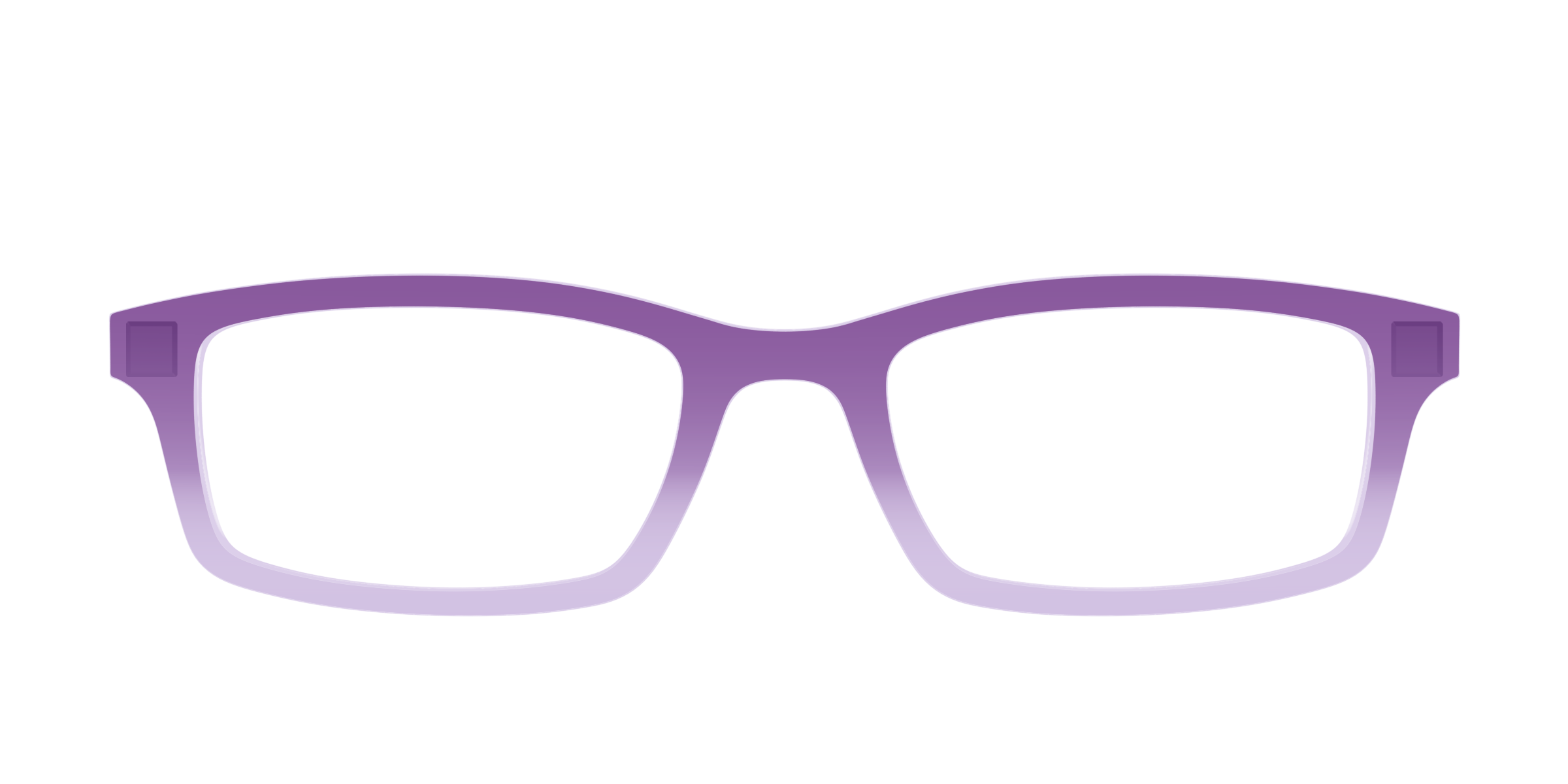 Pair Eyewear Solid Tops The Plum to Lilac Gradient Crystal top