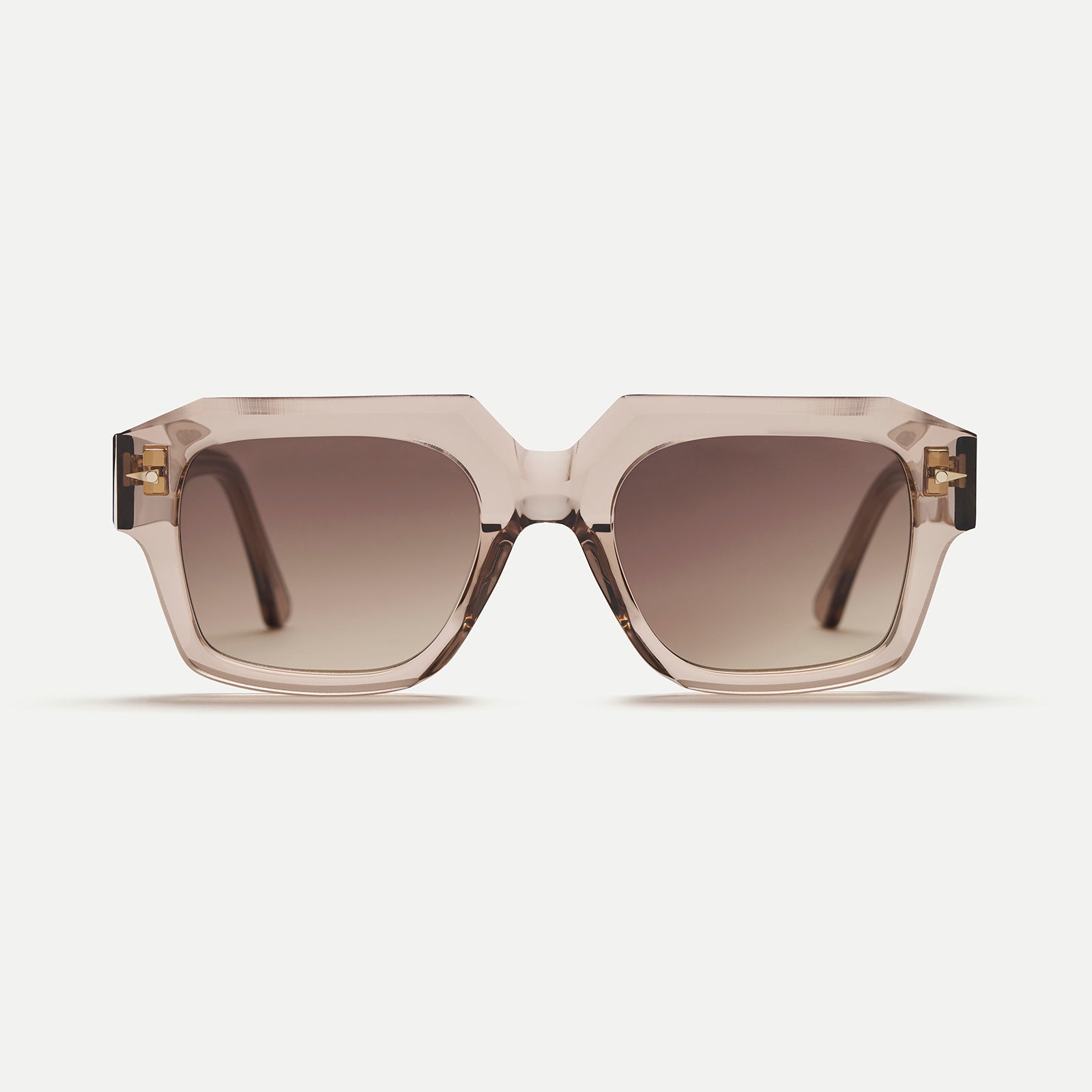 AHLEM Trudaine occhiali da sole Coffeelight oversize acetato
