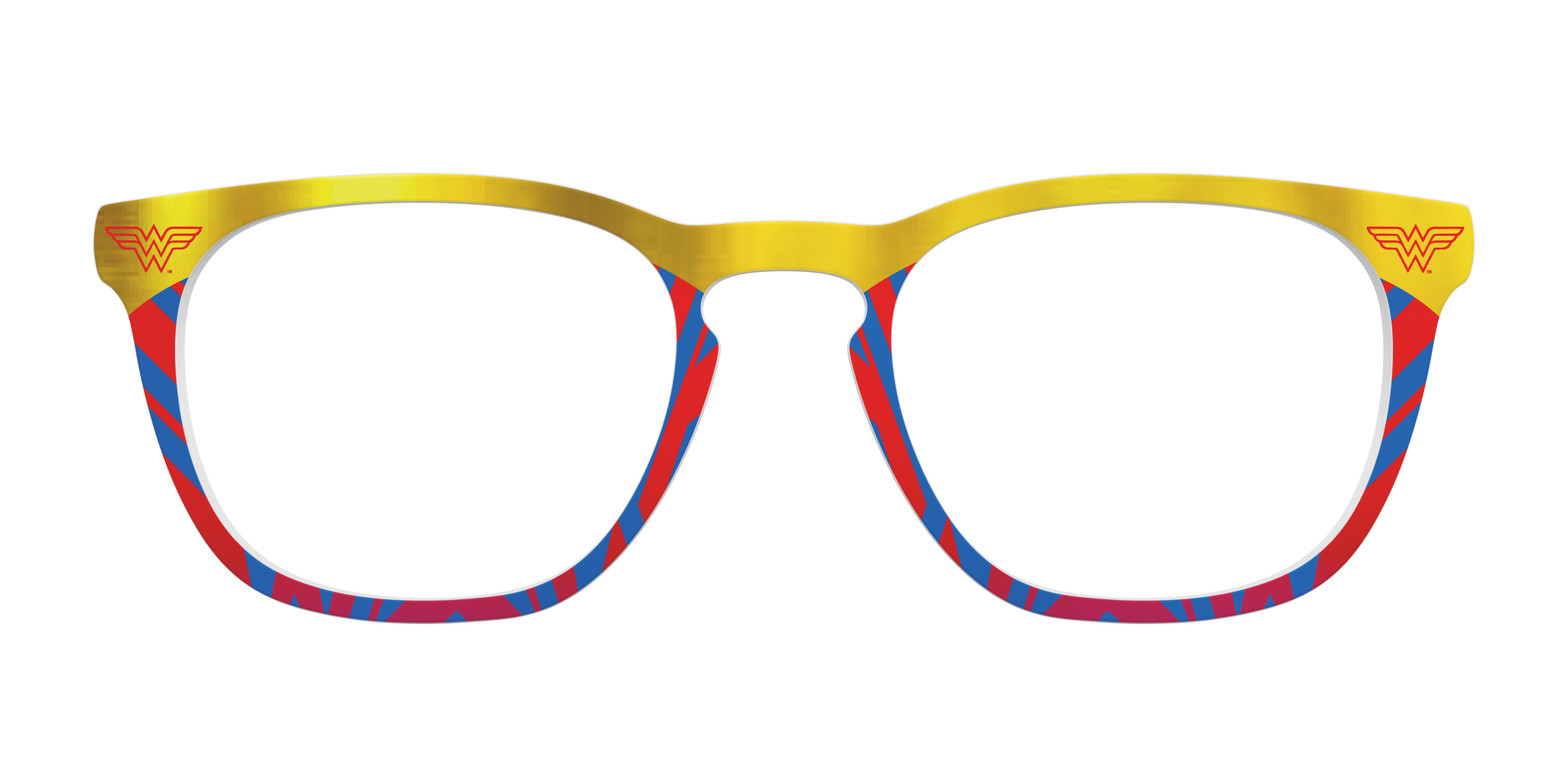 Pair Eyewear Collabs Wonder Woman Suit top occhiali DC7 rosso