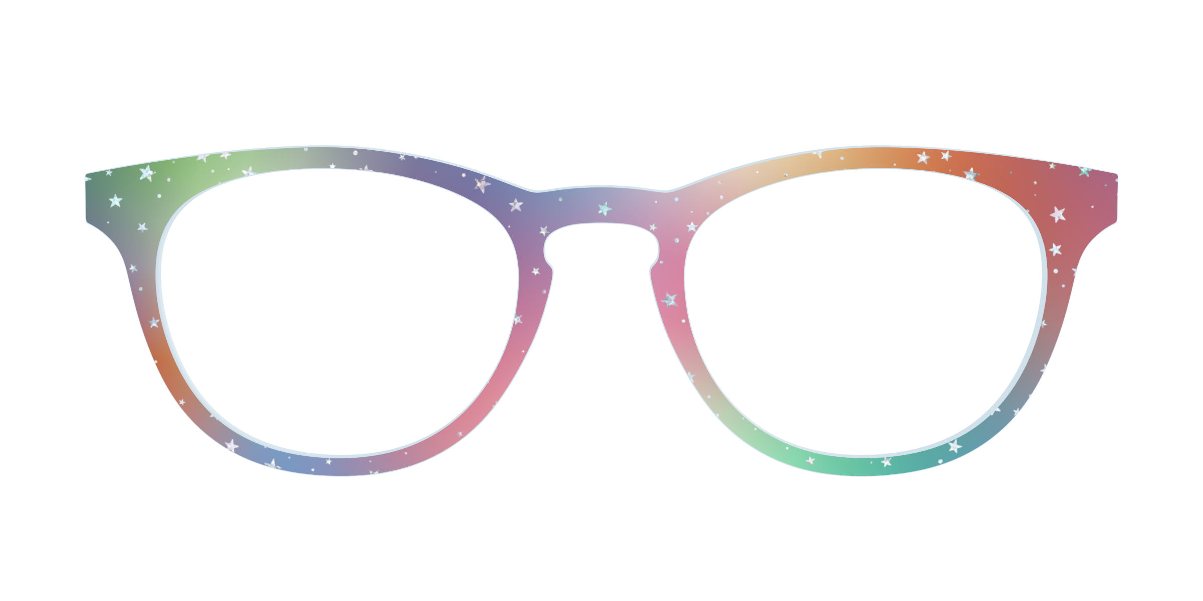 Pair Eyewear Design Tops Rainbow Holographic Celestial top magnetico