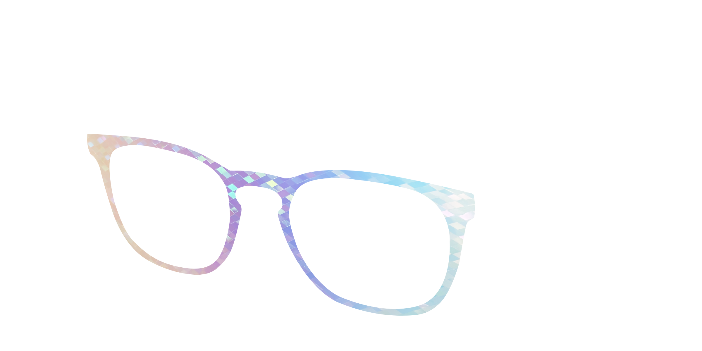 Pair Eyewear Design Tops Pastel Rainbow top per occhiali arcobaleno