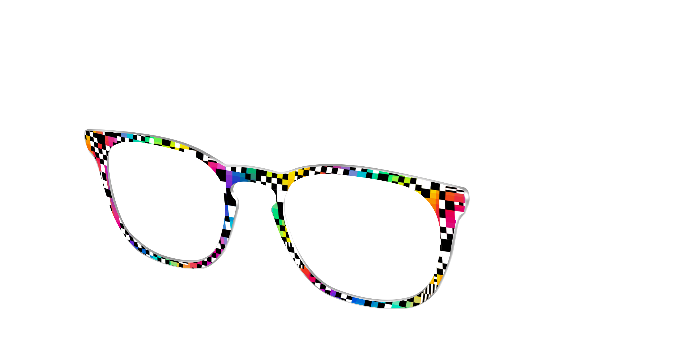 Pair Eyewear Design Tops The Prismatic Check top occhiali