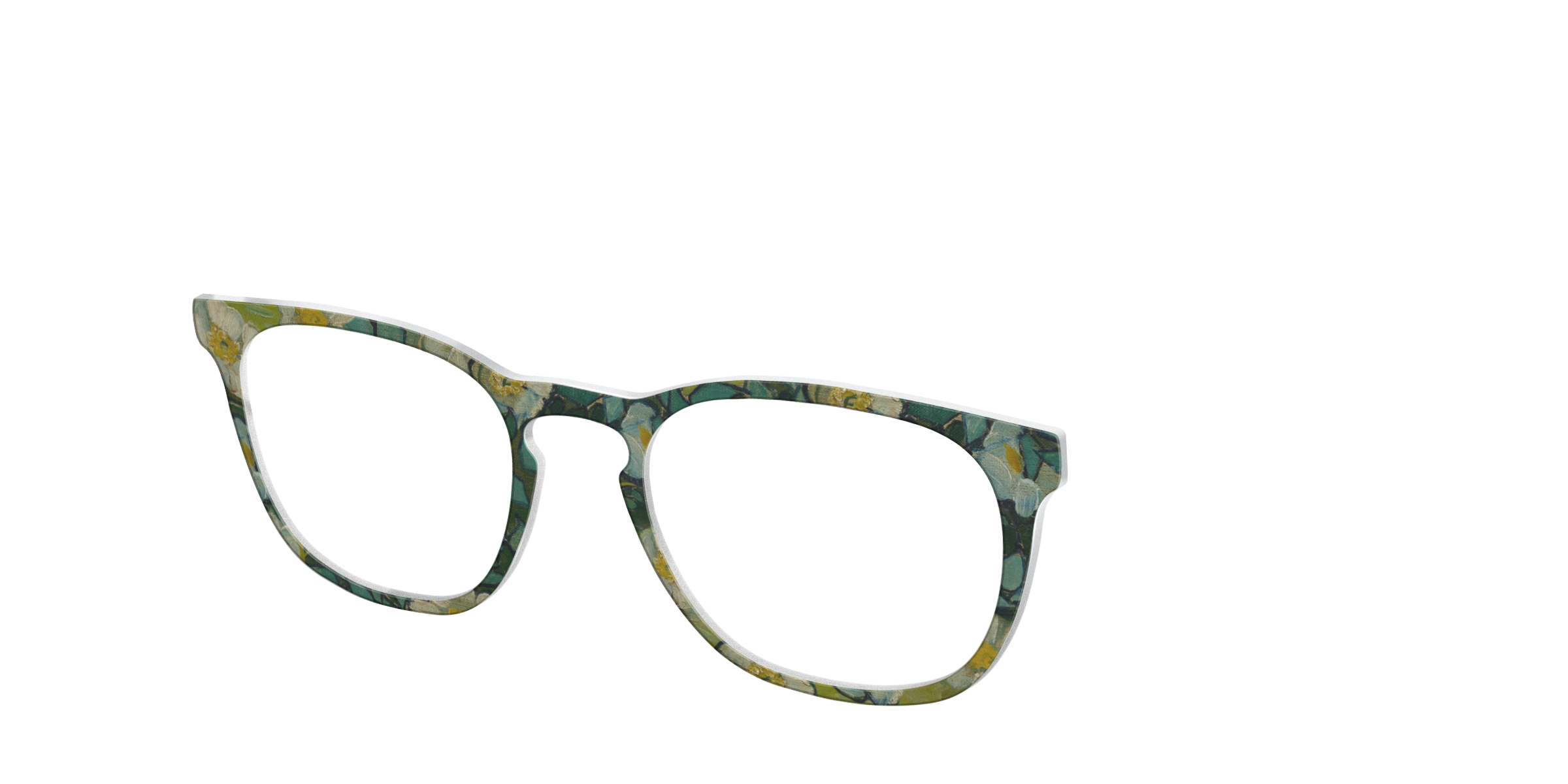 Pair Eyewear Collabs The Wild Roses top occhiali verde VG10