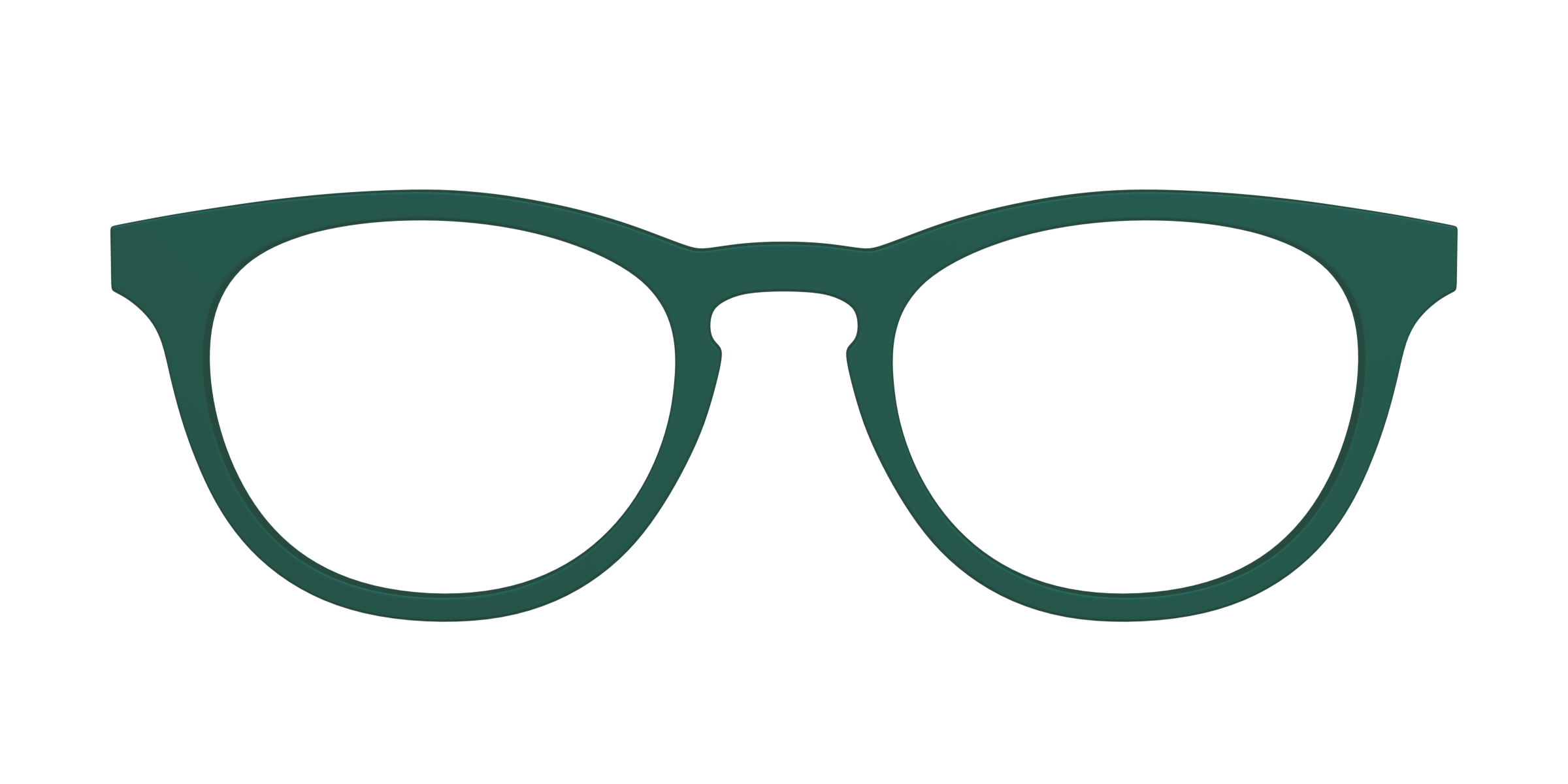 Pair Eyewear Solid Tops The Spruce top verde tinta unita