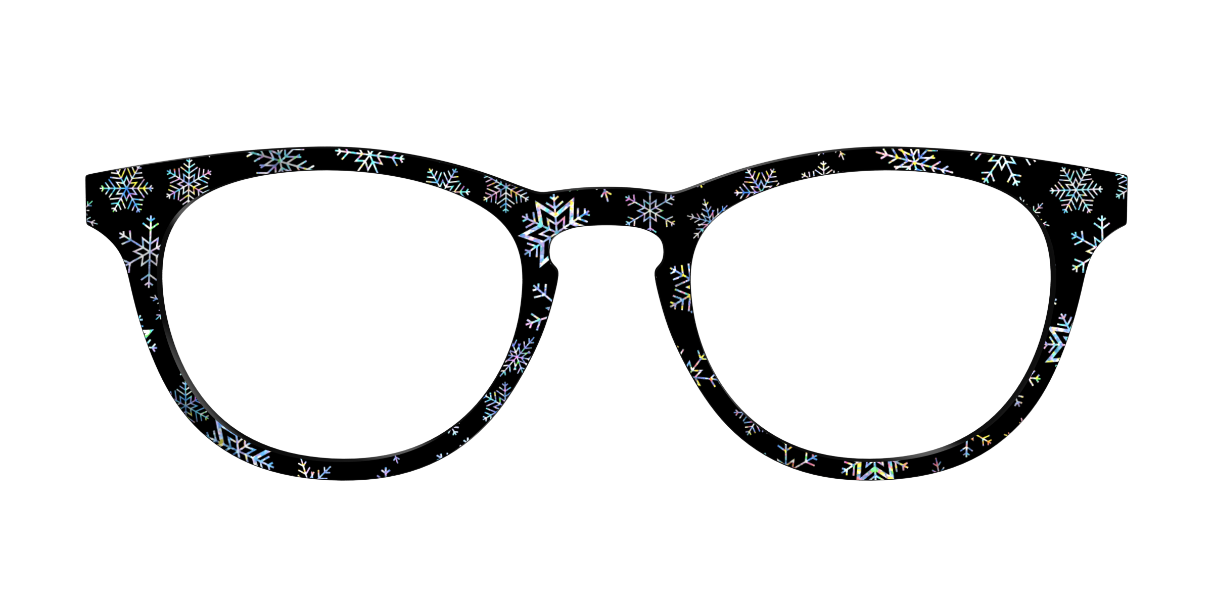 Pair Eyewear Design Tops Holographic Snowflakes top Cedro