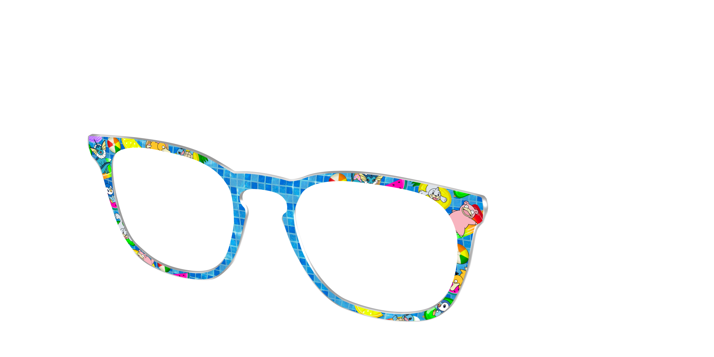 Pair Eyewear Collabs Water Type Top Occhiali Azzurro