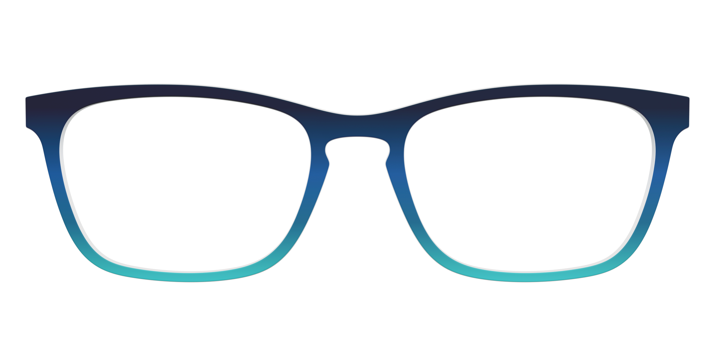 Pair Eyewear Solid Tops Royal Blue Seafoam top magnetico sfumato