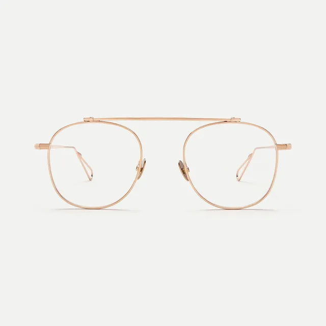 AHLEM Optical Belleville occhiali da vista Grey Gold metallo