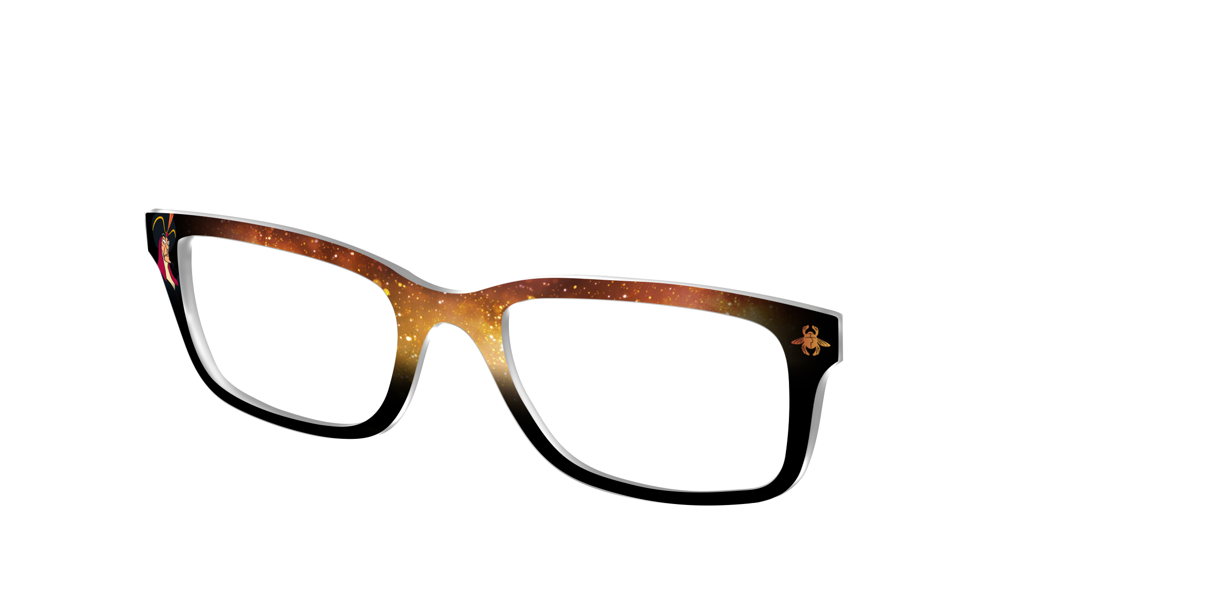Pair Eyewear Collabs Jafar Golden Scarab top per occhiali oro