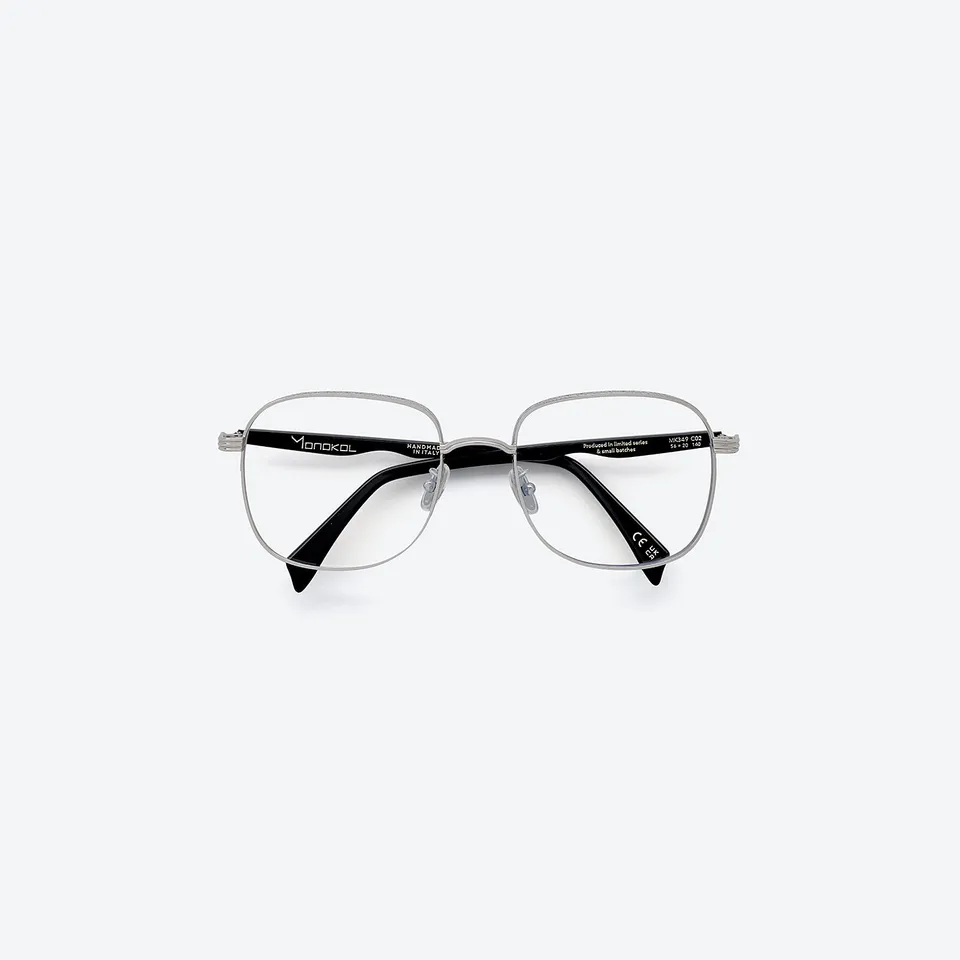 Monokol Evolved Boldness MK349 C2 occhiali da vista quadrati metallo