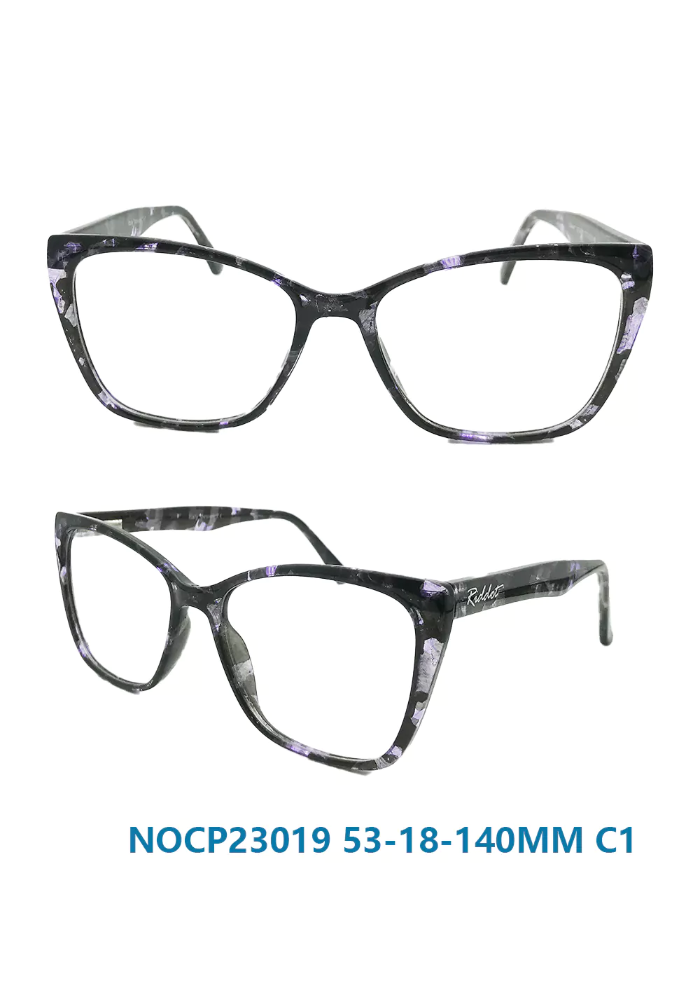 Ouyuan NOCP23019 C1 montatura vista cat eye viola 53-18-140