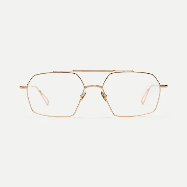 AHLEM Haussmann occhiali da vista ruthenium aviatore metallo