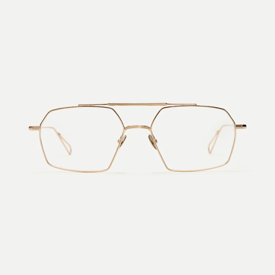 AHLEM Haussmann occhiali da vista ruthenium aviatore metallo