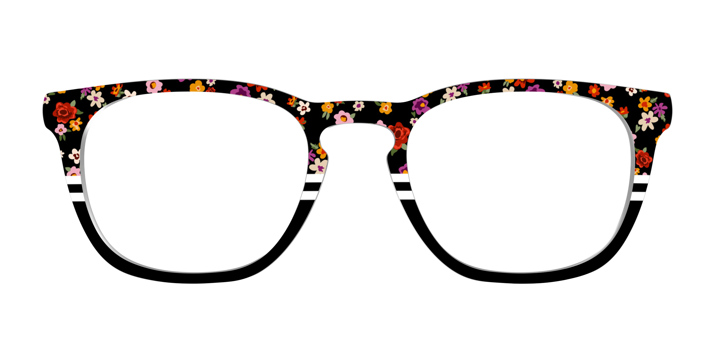 Pair Eyewear Design Tops Ditsy Stripe Split top righe