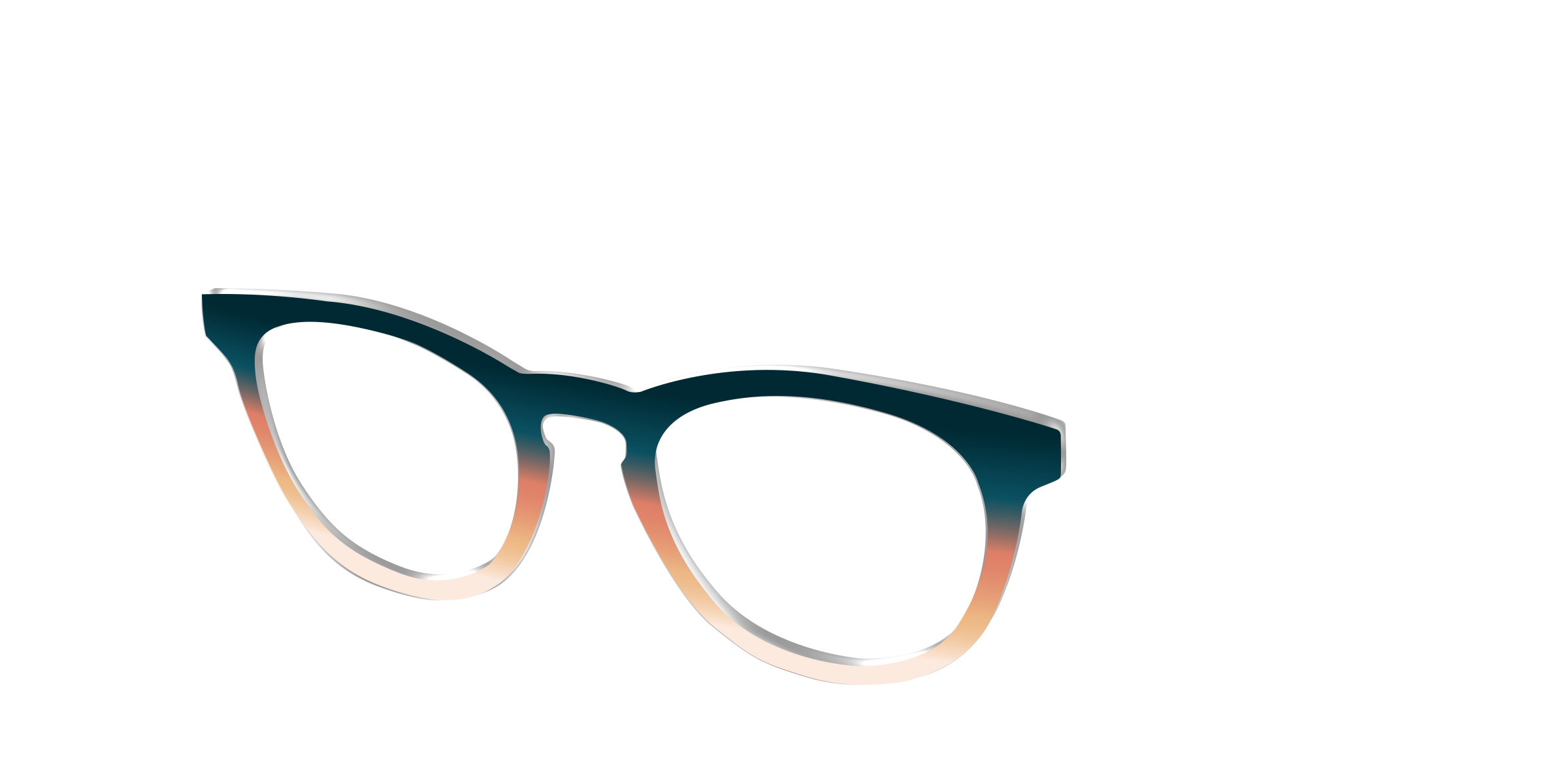 Pair Eyewear Design Tops Aegean Apricot top sfumato AT08