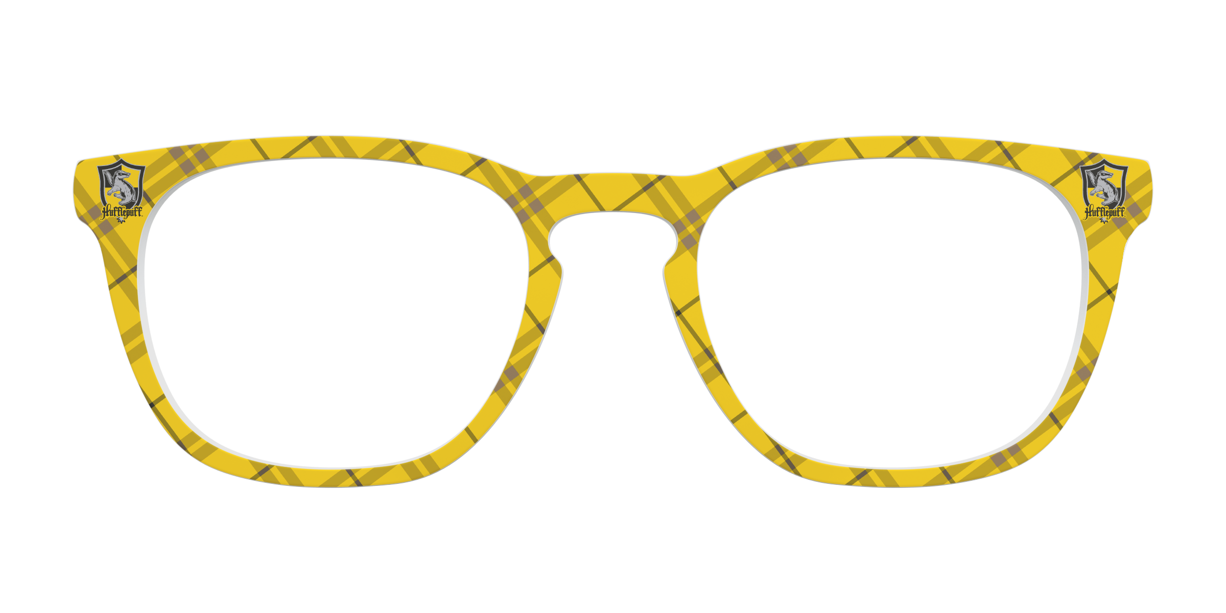 Pair Eyewear Collabs The Hufflepuff Plaid top occhiali giallo