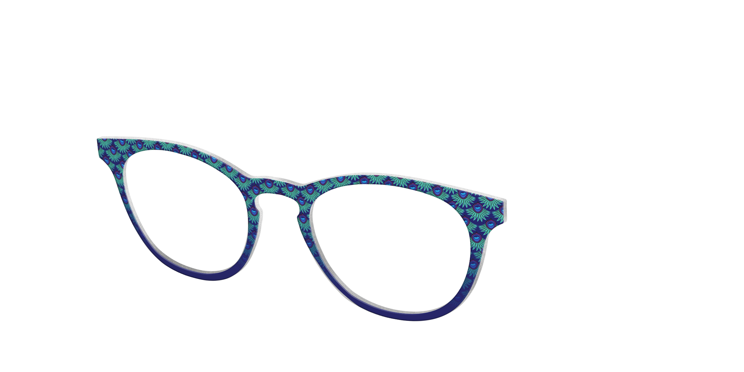 Pair Eyewear Collabs Peacock Scallop top FK12