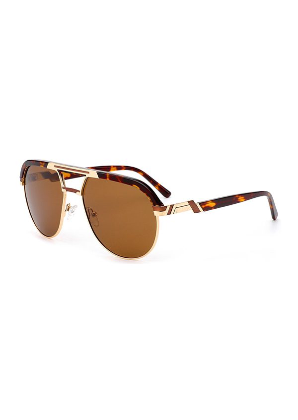 Ouyuan OYMB1305S occhiali da sole doppio ponte nero