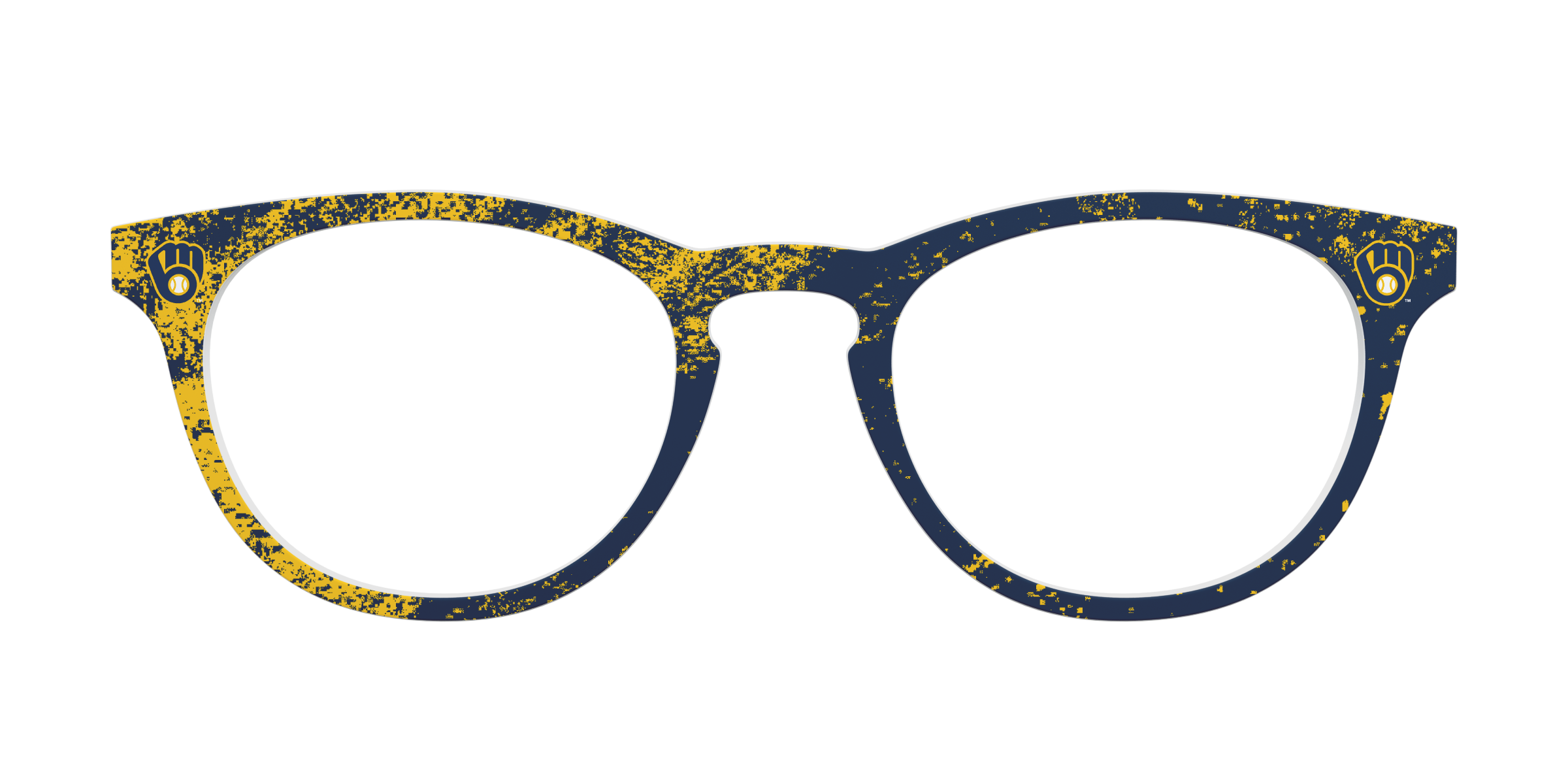 Pair School Spirit Brewers Home Run top occhiali giallo