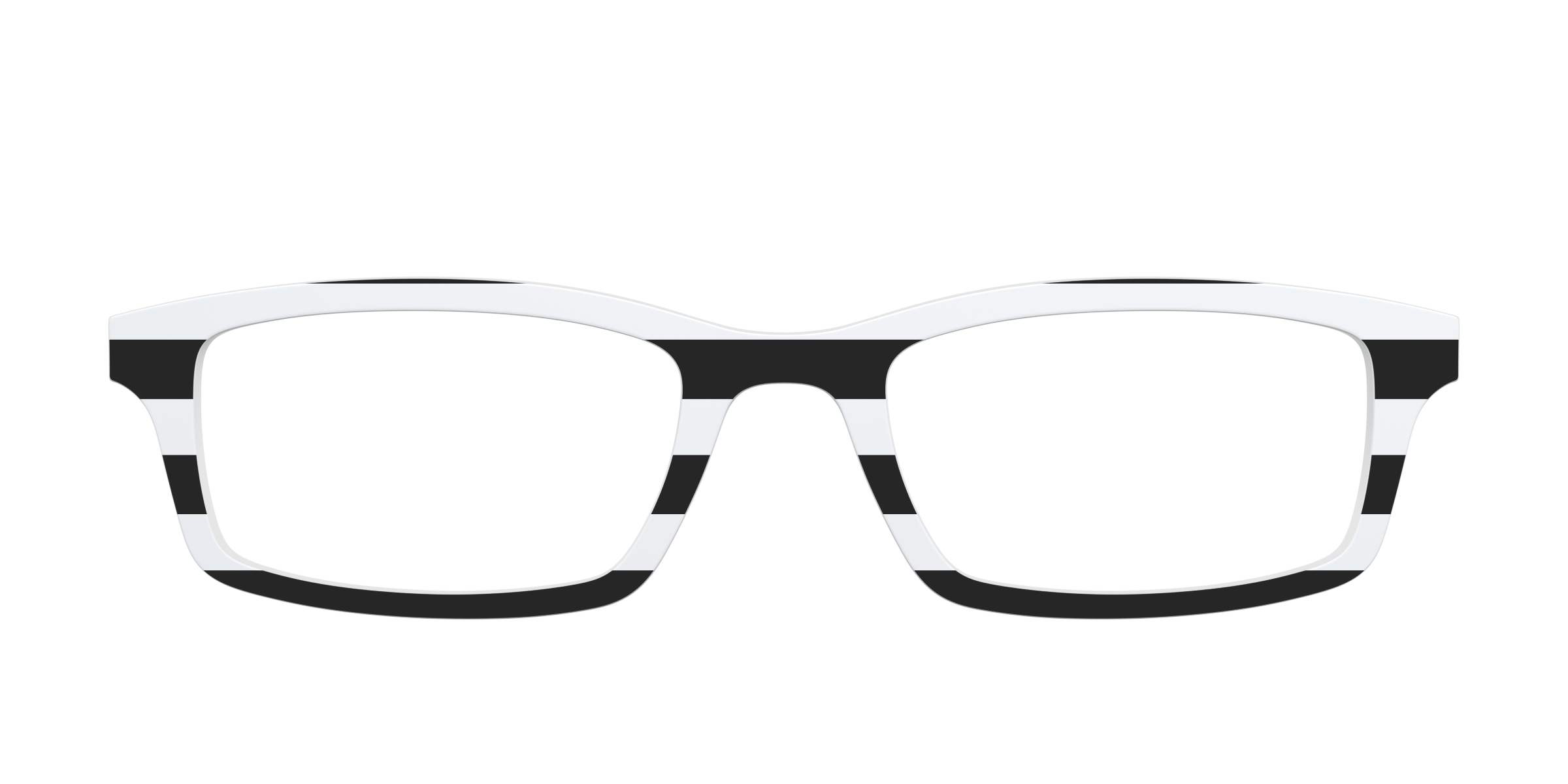 Pair Eyewear Solid Tops The Striped top occhiali righe