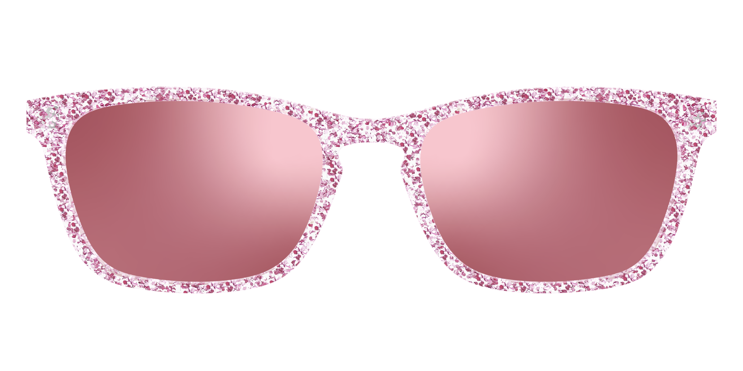 Pair Eyewear Sun Tops Rose Gold Sparkle clip sole 147