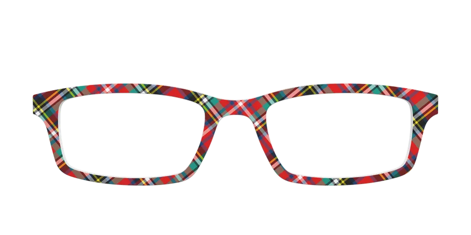 Pair Eyewear Design Tops The Winter Plaid top magnetico rosso