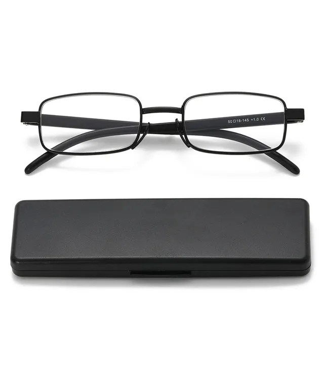 Hubeye Metal Square Occhiali da Lettura Metallo Anti Luce Blu