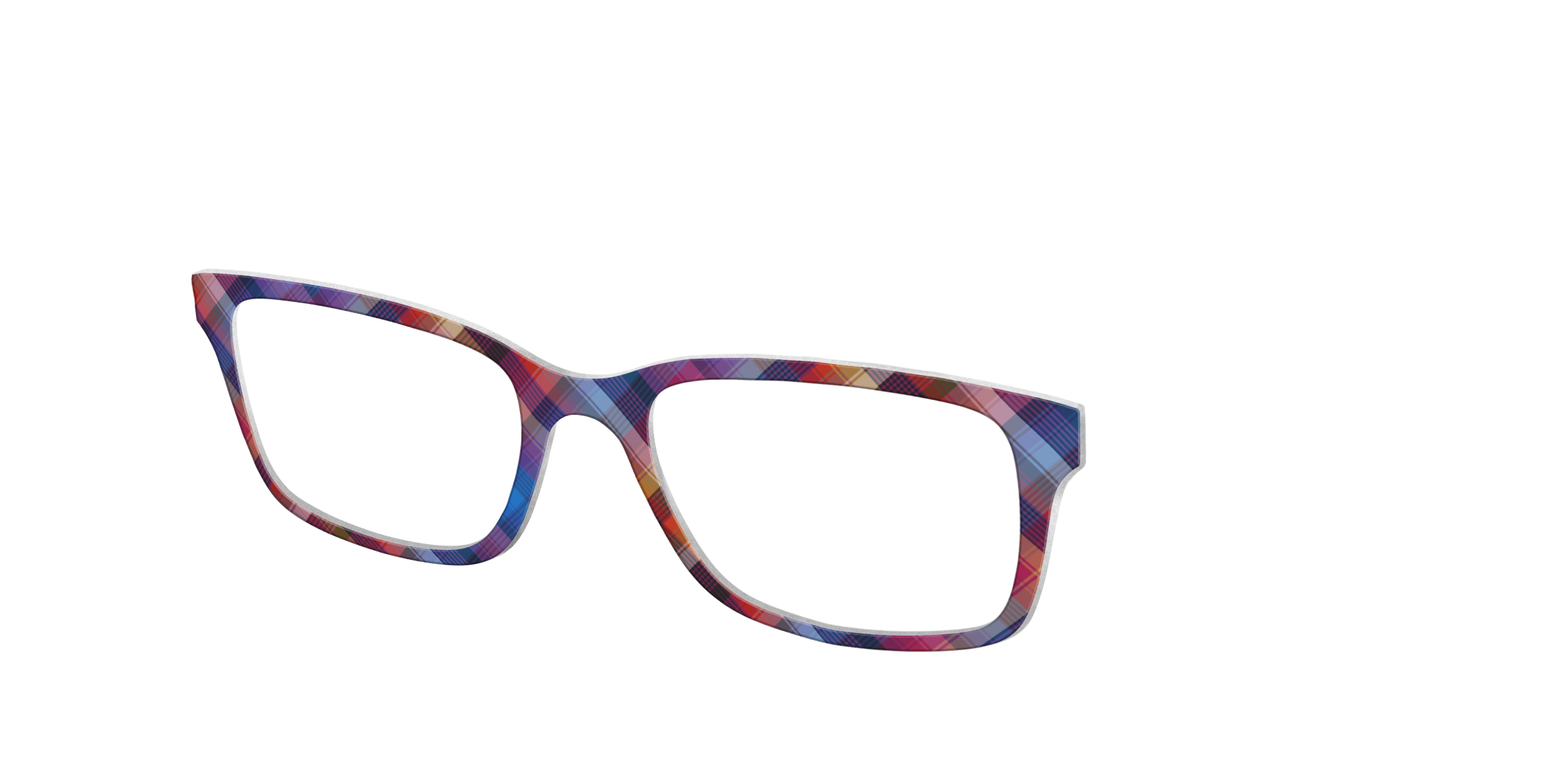 Pair Eyewear Solid Ombre Plaid top occhiali Serra quadri