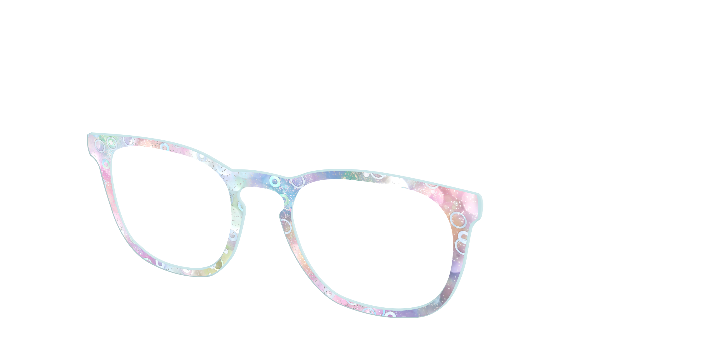 Pair Eyewear Design Tops The Mermaid Bokeh top per occhiali glitter