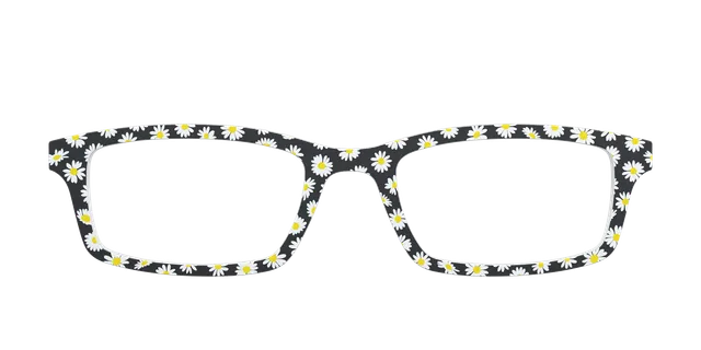 Pair Eyewear Solid Tops The Black Daisy top occhiali nero fiori