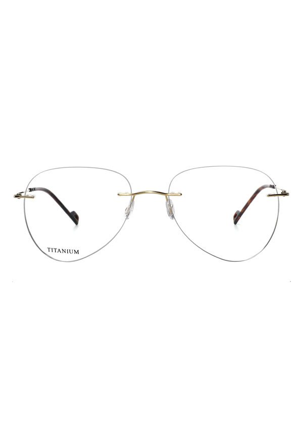 Ouyuan RT-010 occhiali da vista aviatore titanio oro