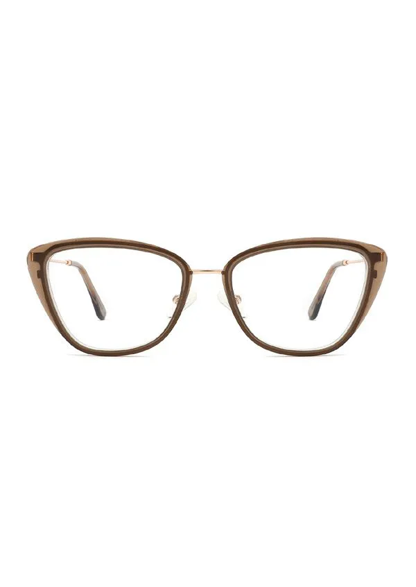 Ouyuan Eyewear TA9029 occhiali vista cat-eye nero