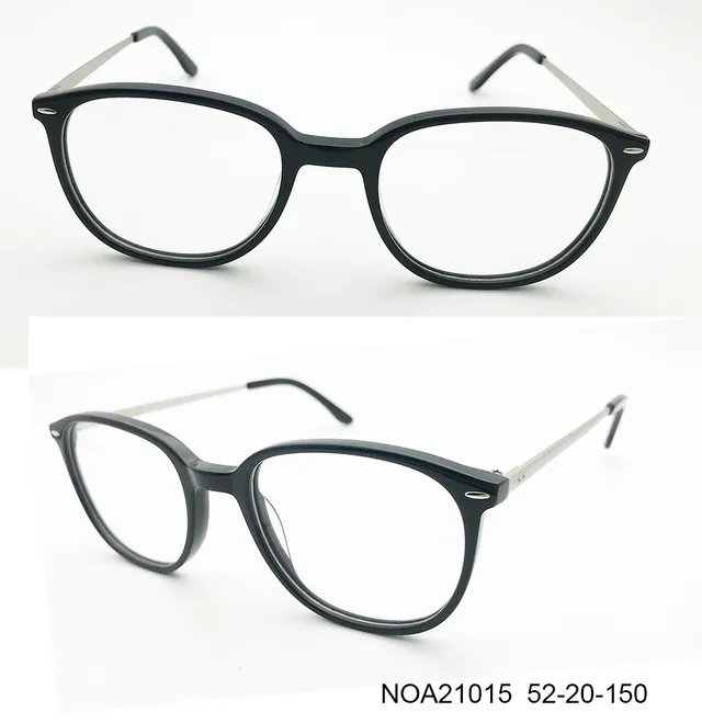 Ouyuan NOA21015 montatura occhiali unisex nero 52-20-150