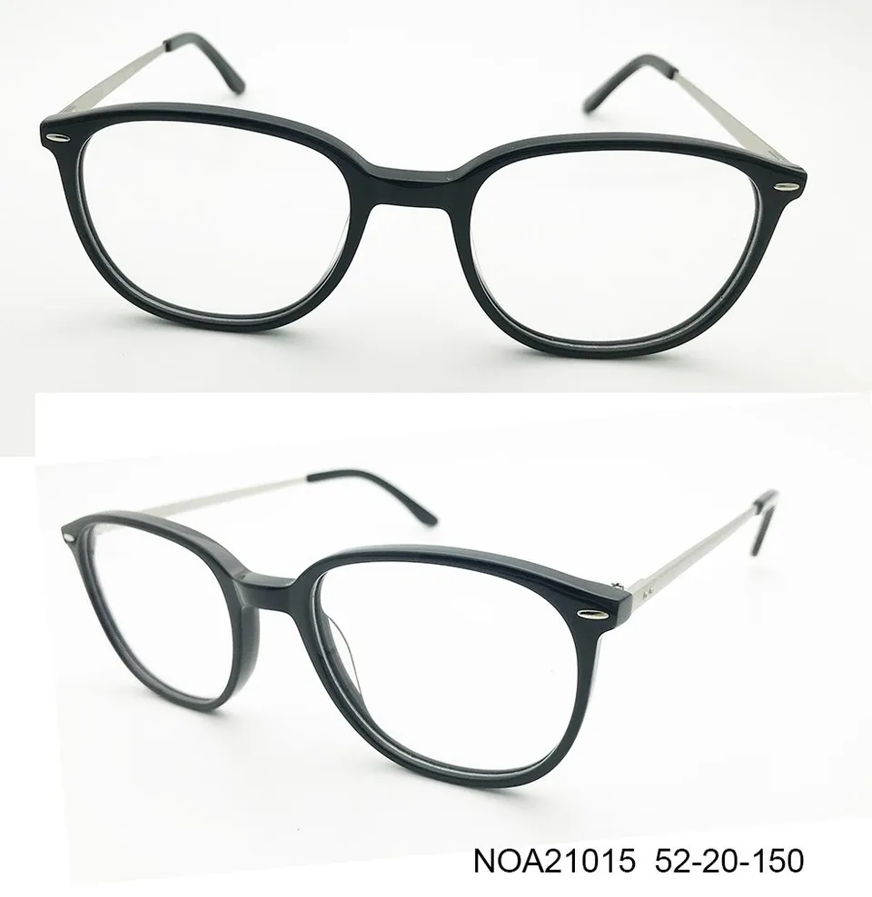 Ouyuan NOA21015 montatura occhiali unisex nero 52-20-150