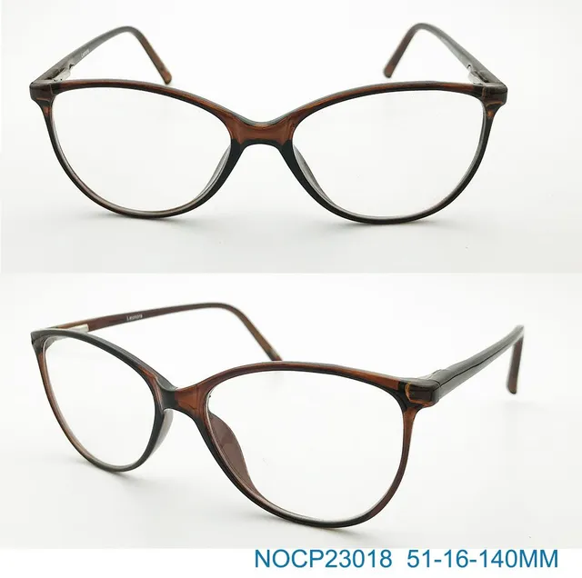 Ouyuan NOCP23018 montatura occhiali ovale marrone anni 70