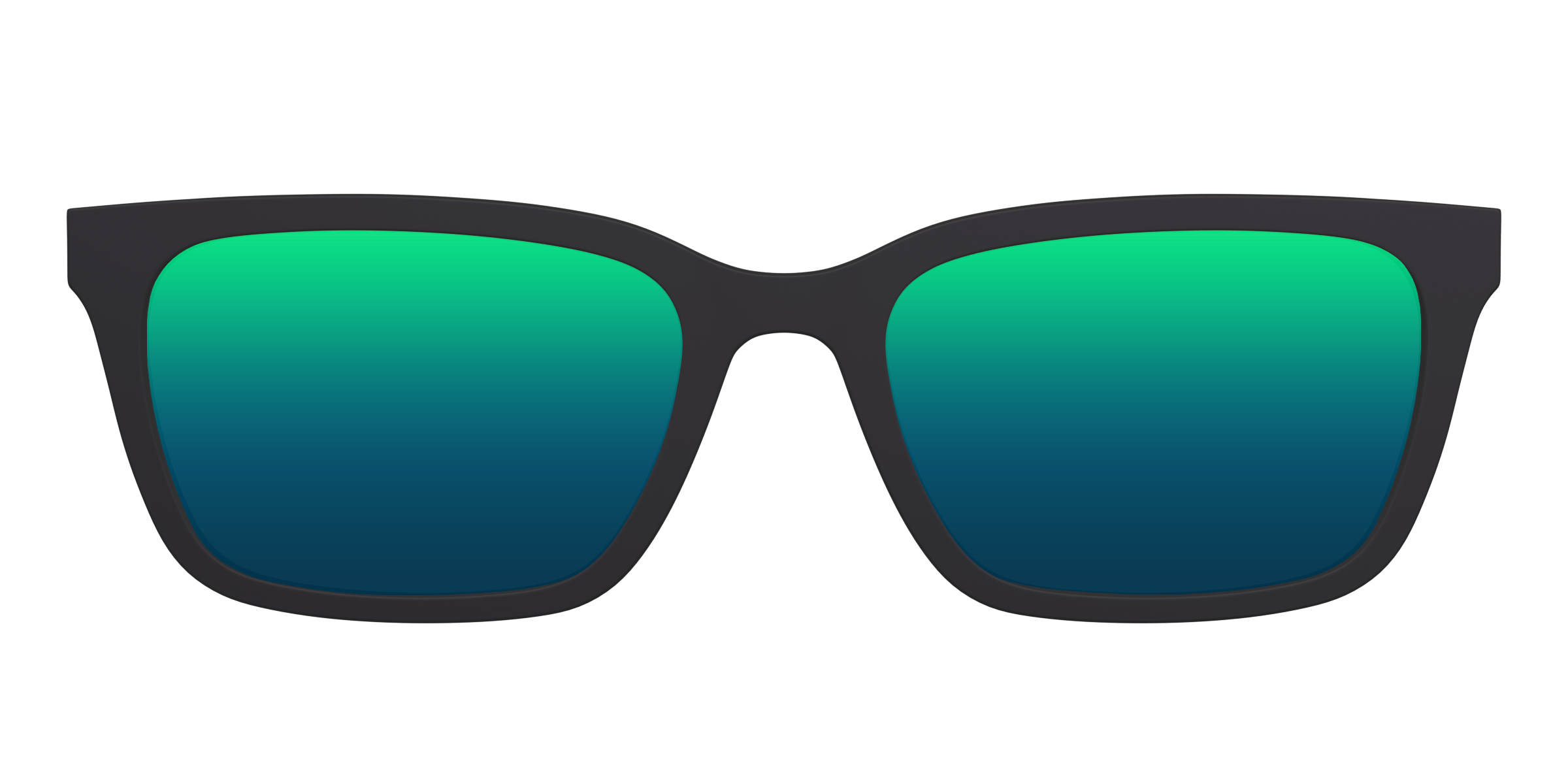 Pair Eyewear Sun Tops Green Reflective clip sole polarizzata 050