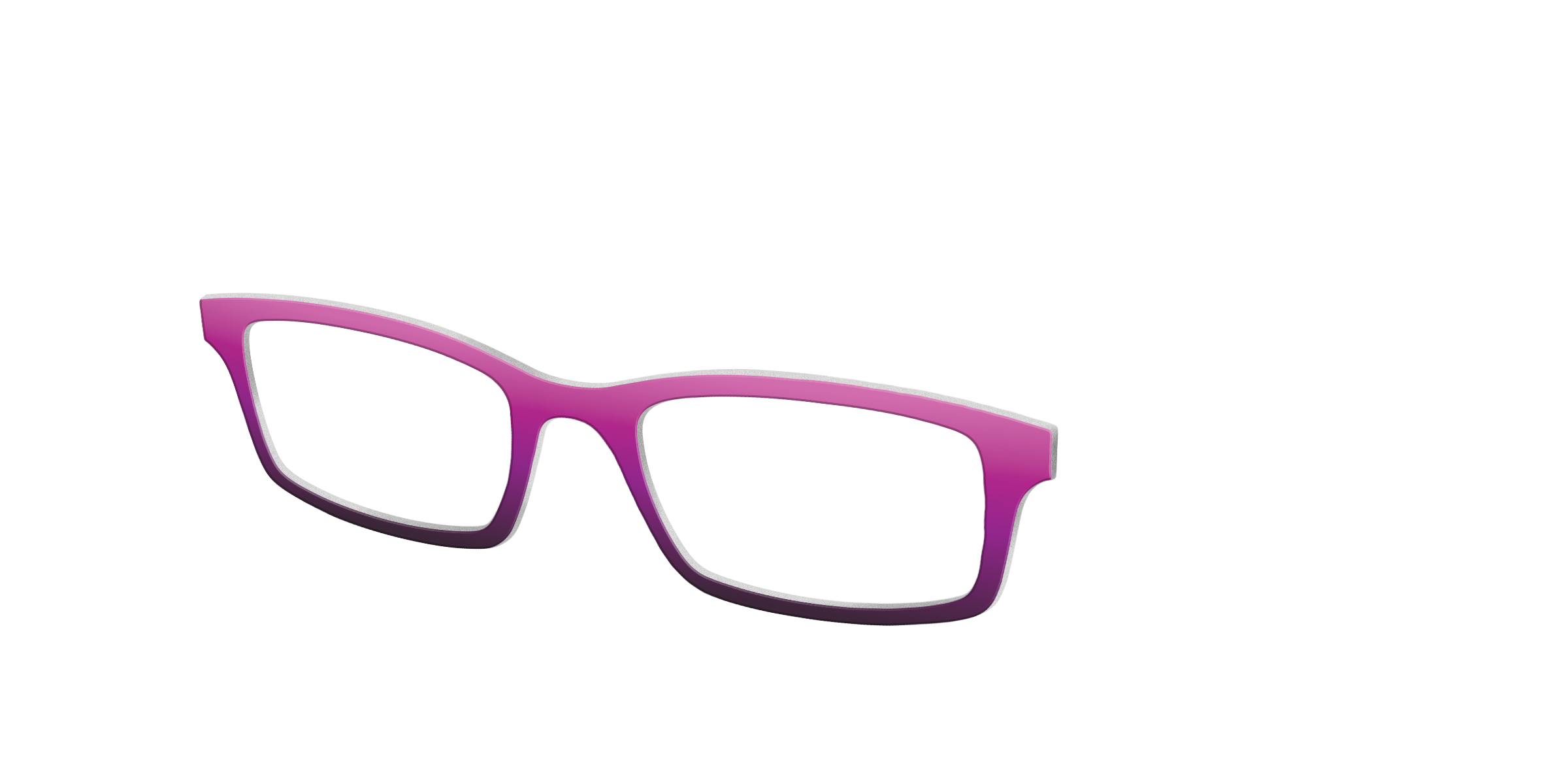 Pair Eyewear Solid Tops Pink Plum Gradient top rosa sfumato
