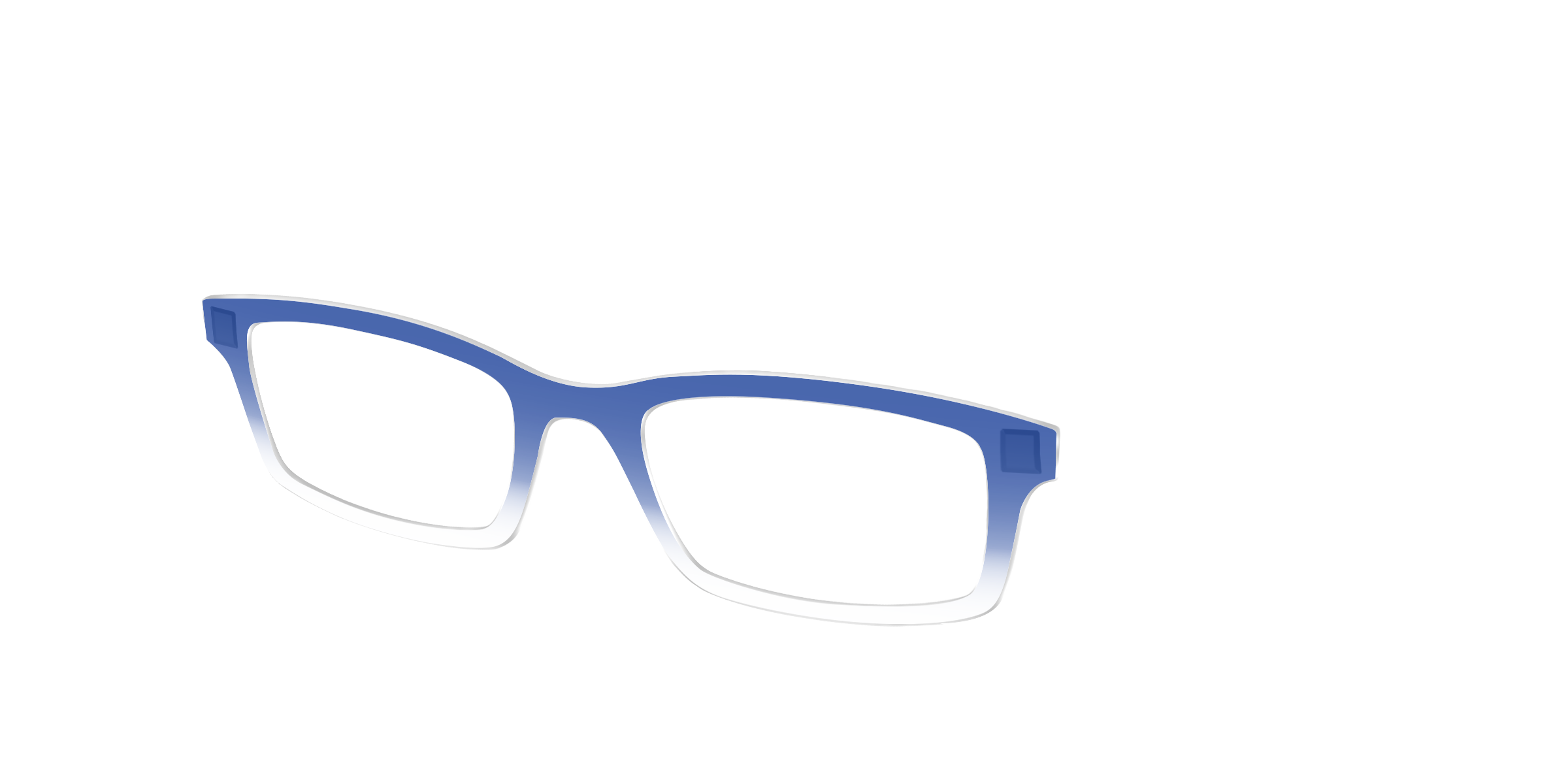 Pair Eyewear Solid Tops Indigo Gradient Crystal top blu