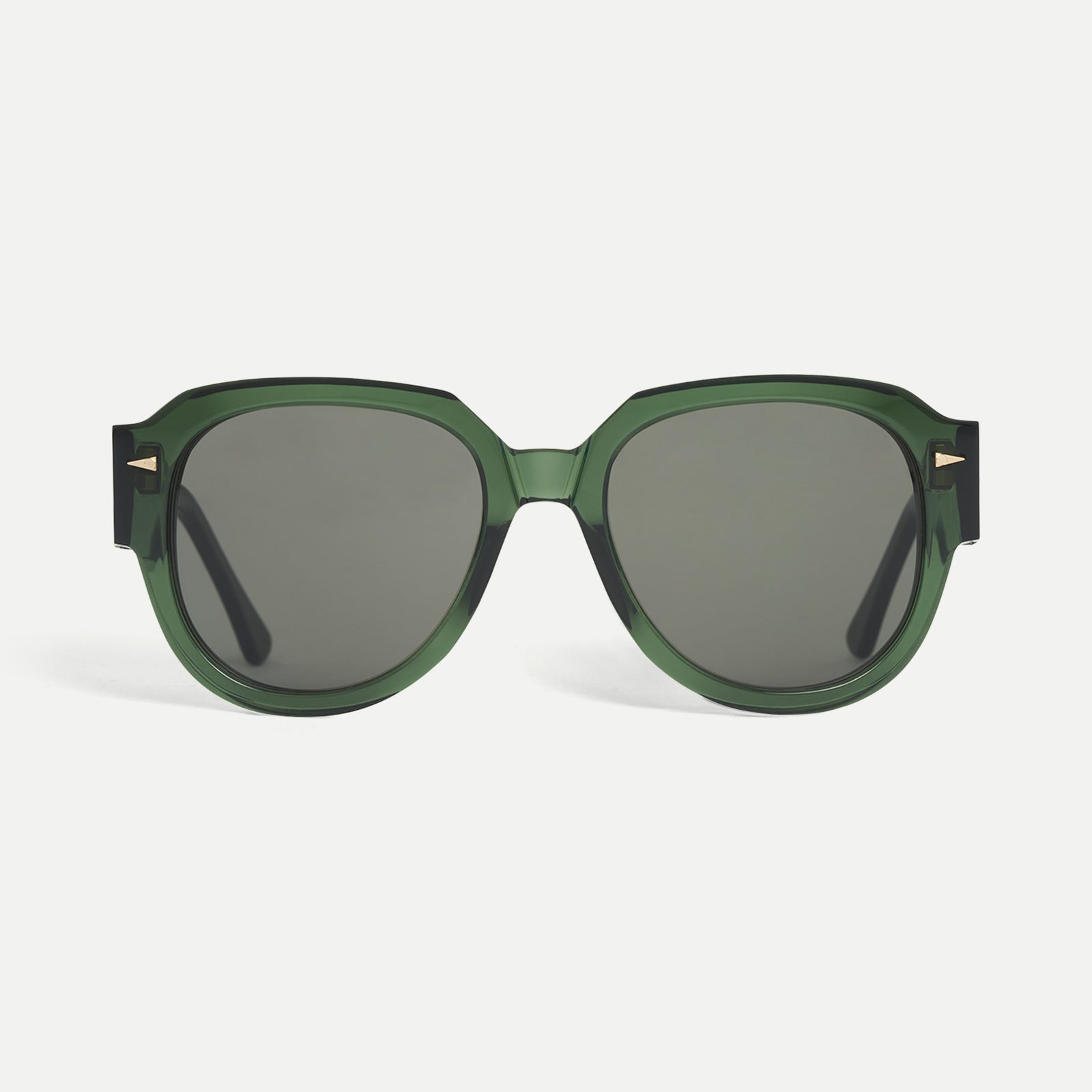 AHLEM Galliera occhiali da sole verde scuro grigio