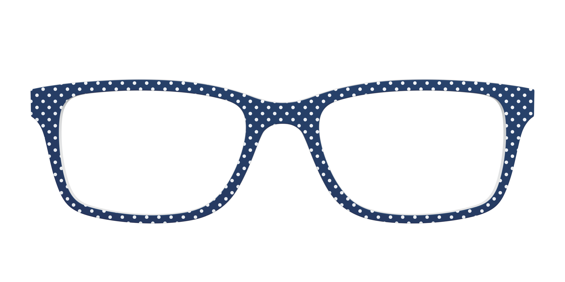 Pair Eyewear Solid Tops Navy Pin Dot top magnetico blu