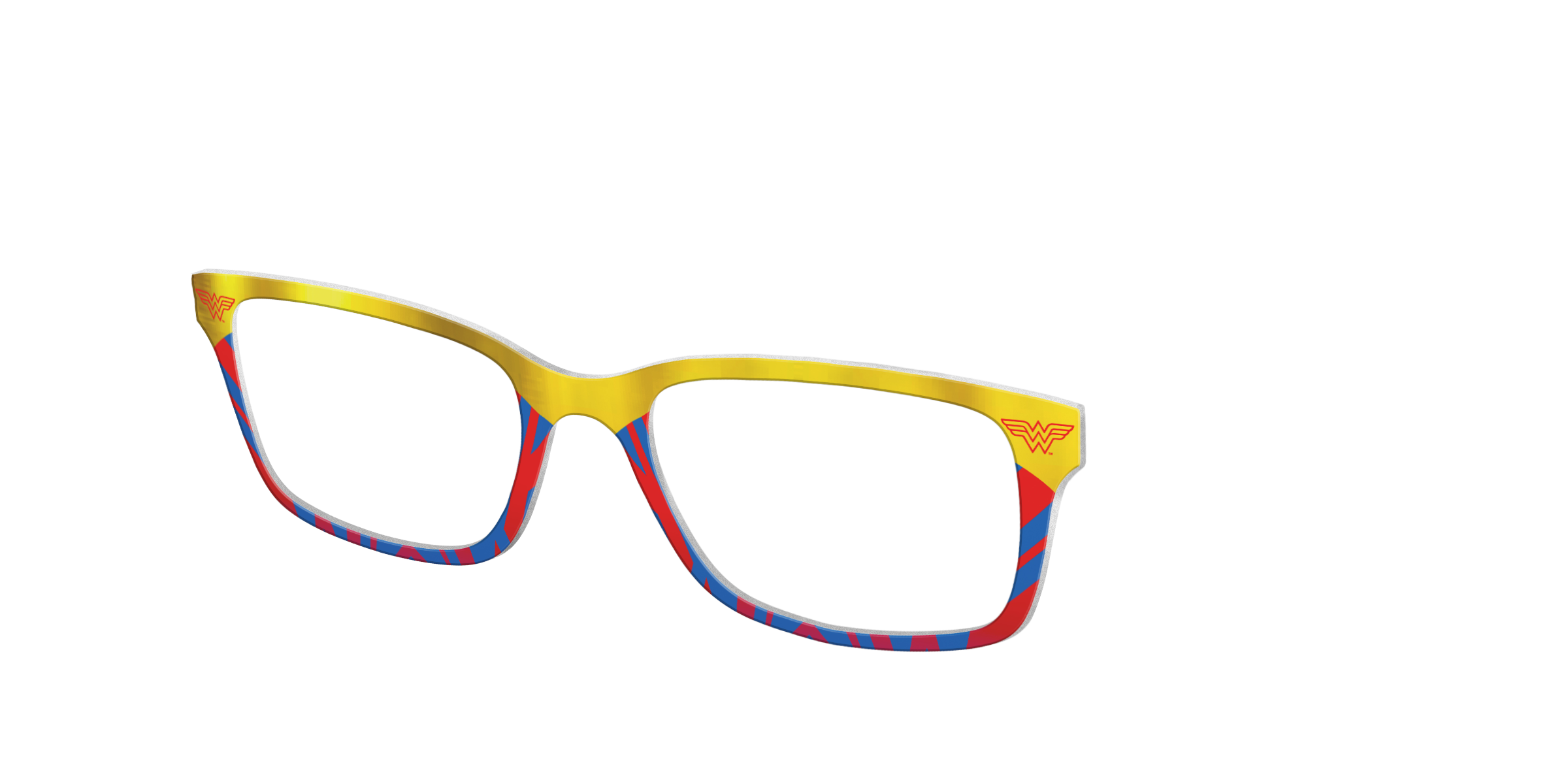 Pair Eyewear Collabs Wonder Woman Suit top occhiali DC7 rosso