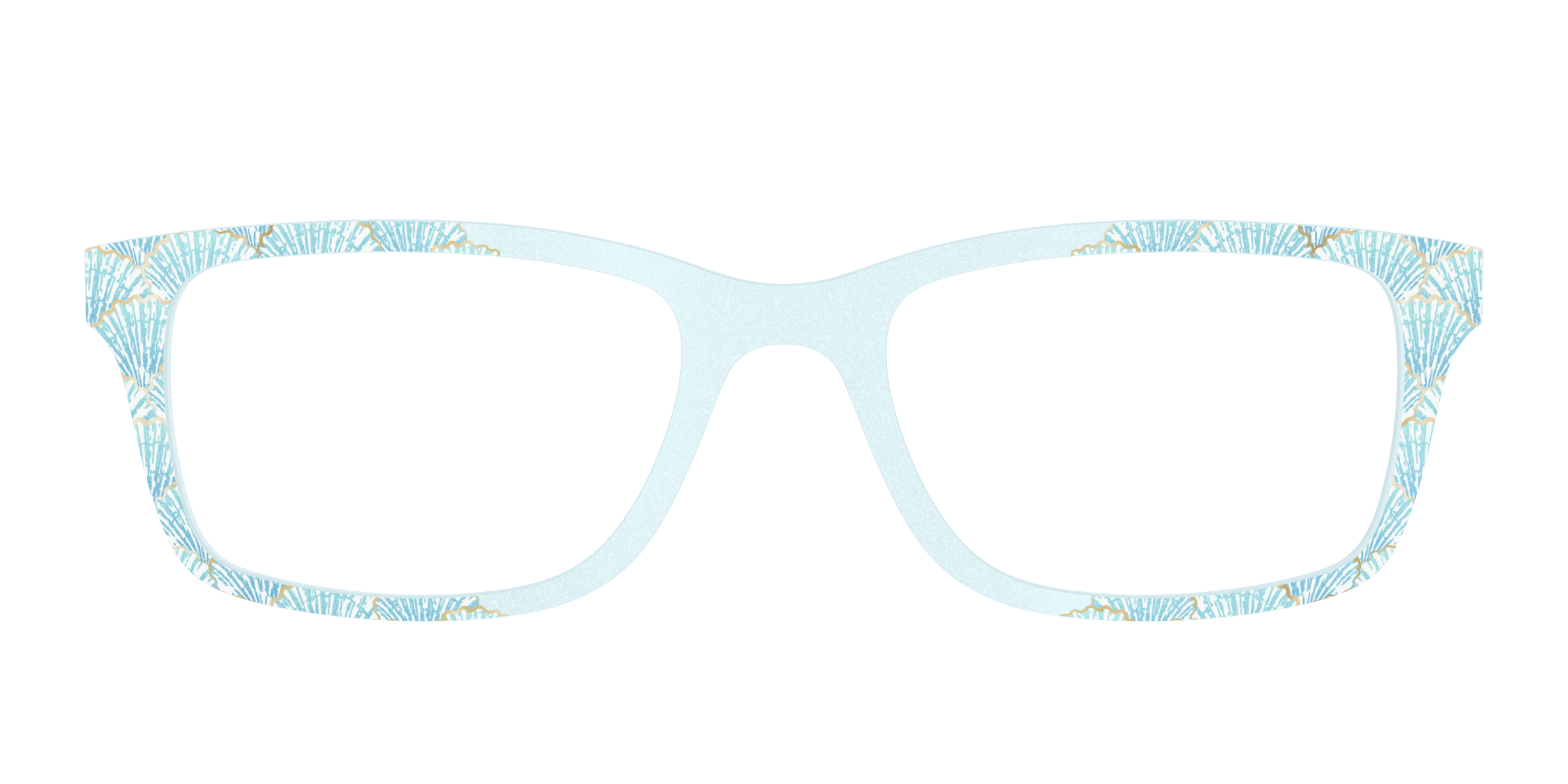 Pair Eyewear Design Tops Aquamarine Shells top frame oro