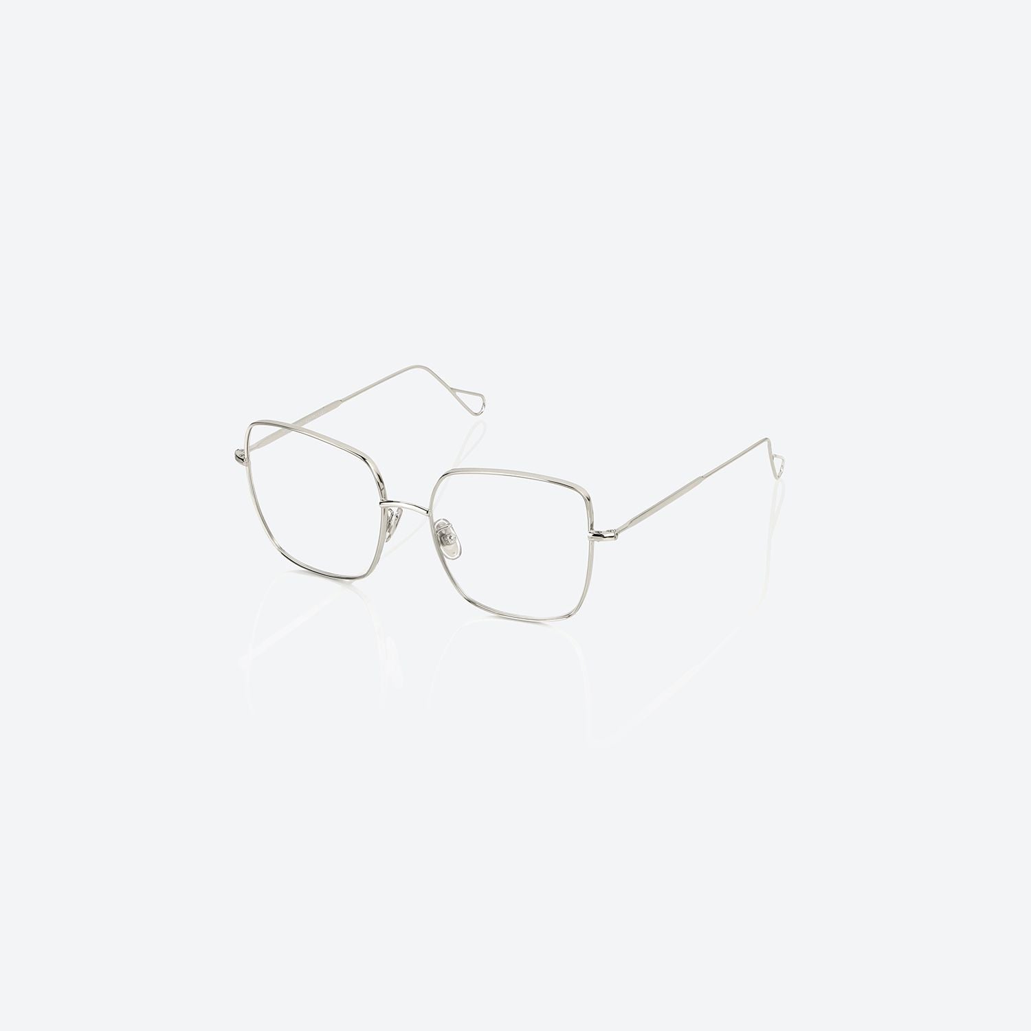 Monokol Burbon MK150 C3 occhiali da vista argento donna quadrati