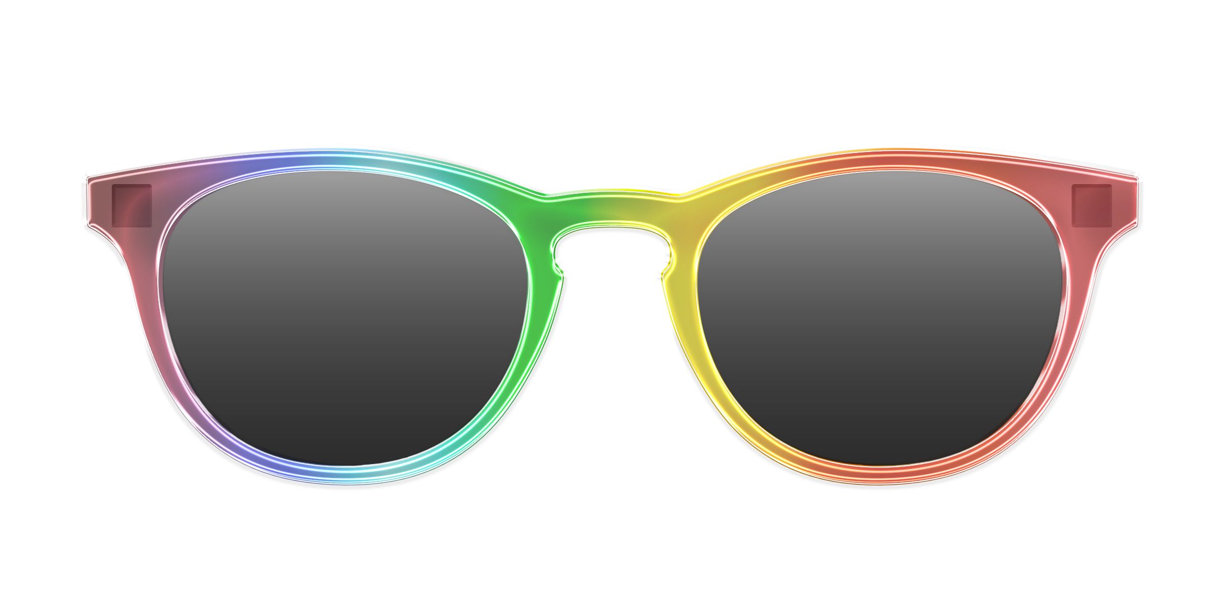 Pair Eyewear Sun Tops Rainbow Gradient polarizzato clip sole