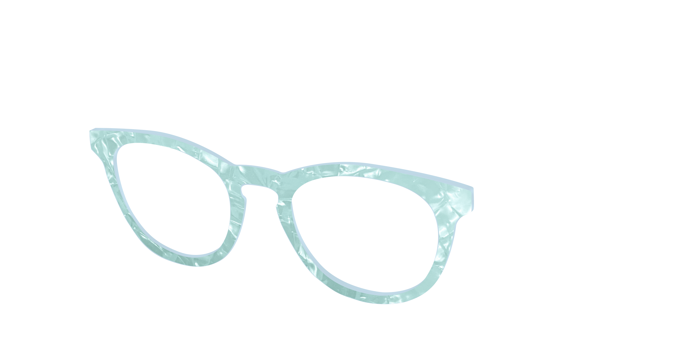 Pair Eyewear Design Tops Aquamarine Pearl Marble top magnetico